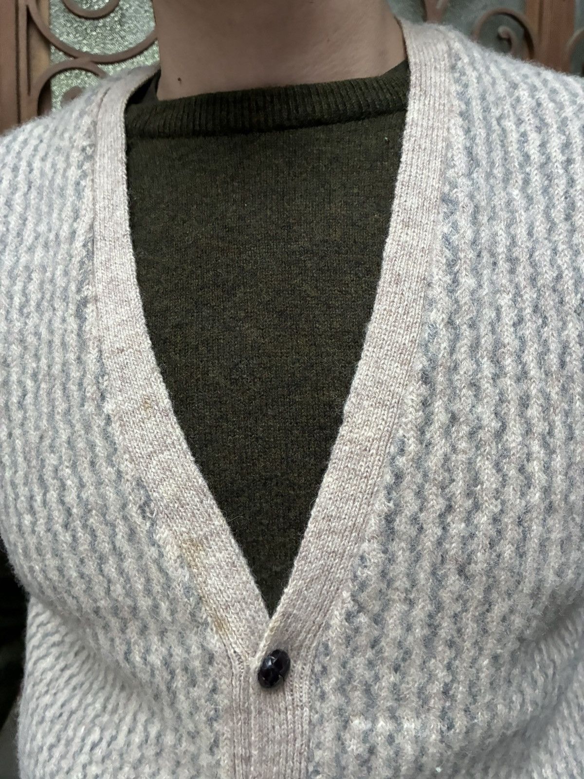 Other PURE SHETLAND WOOL BUTTONED VEST Size US L / EU 52-54 / 3 - 9 Thumbnail