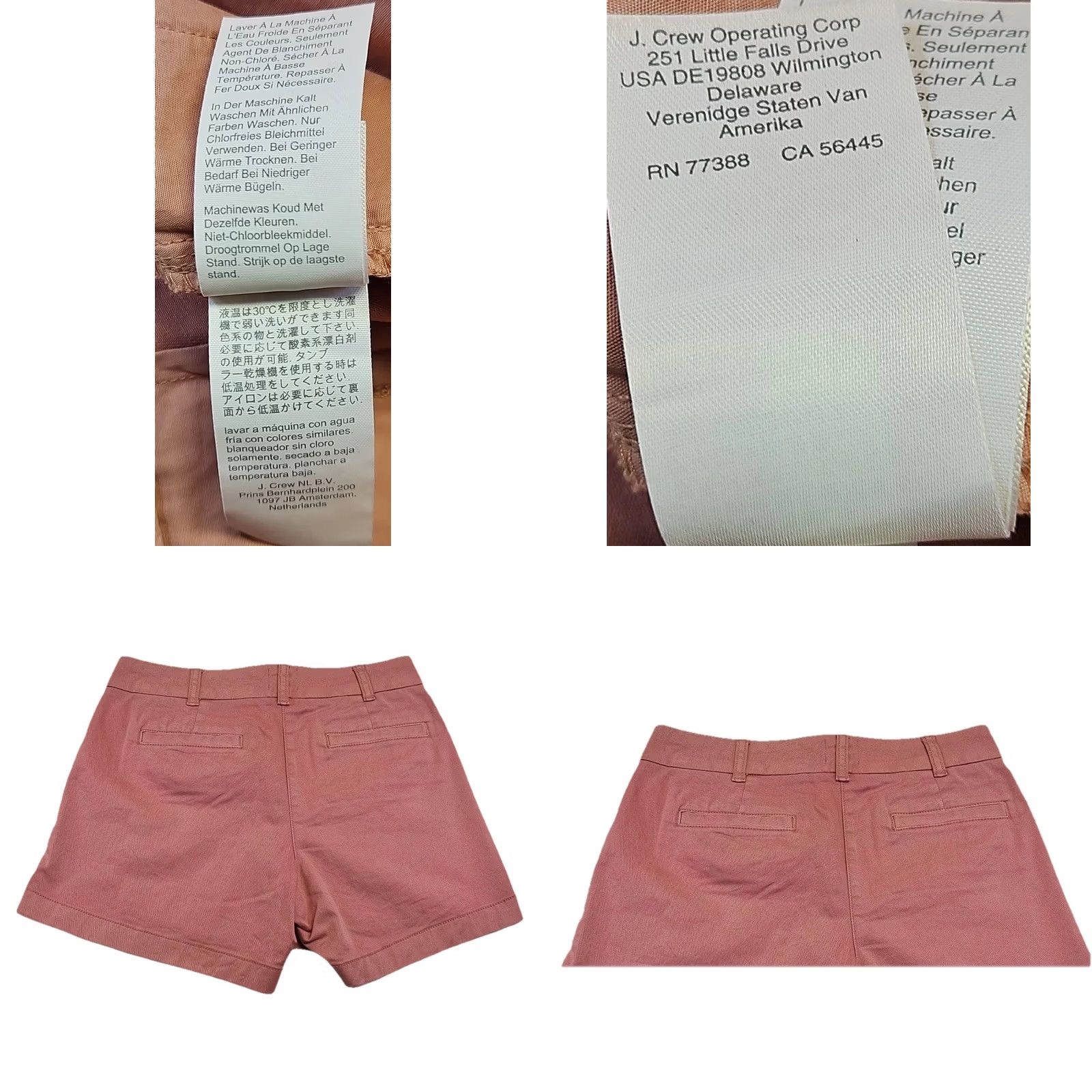 J.Crew J.Crew Reimagined Chino Shorts Women’s 2 Dusty Rose Pink Cotton Casual Summer Size 26" / US 2 / IT 38 - 8 Thumbnail