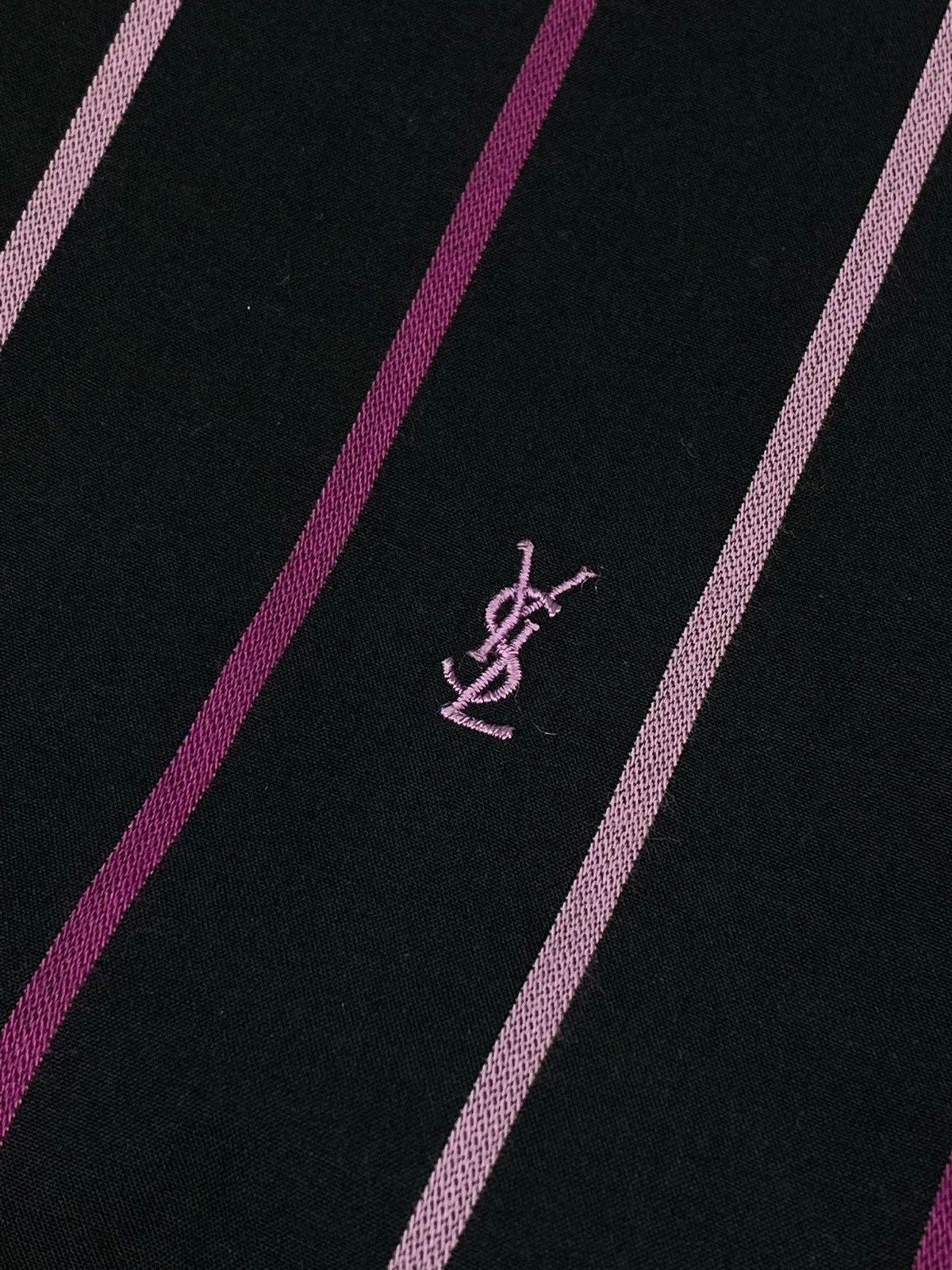 Yves Saint Laurent VIntage Yves Saint Laurent YSL Logo Striped Shirt 90s Size US L / EU 52-54 / 3 - 4 Thumbnail