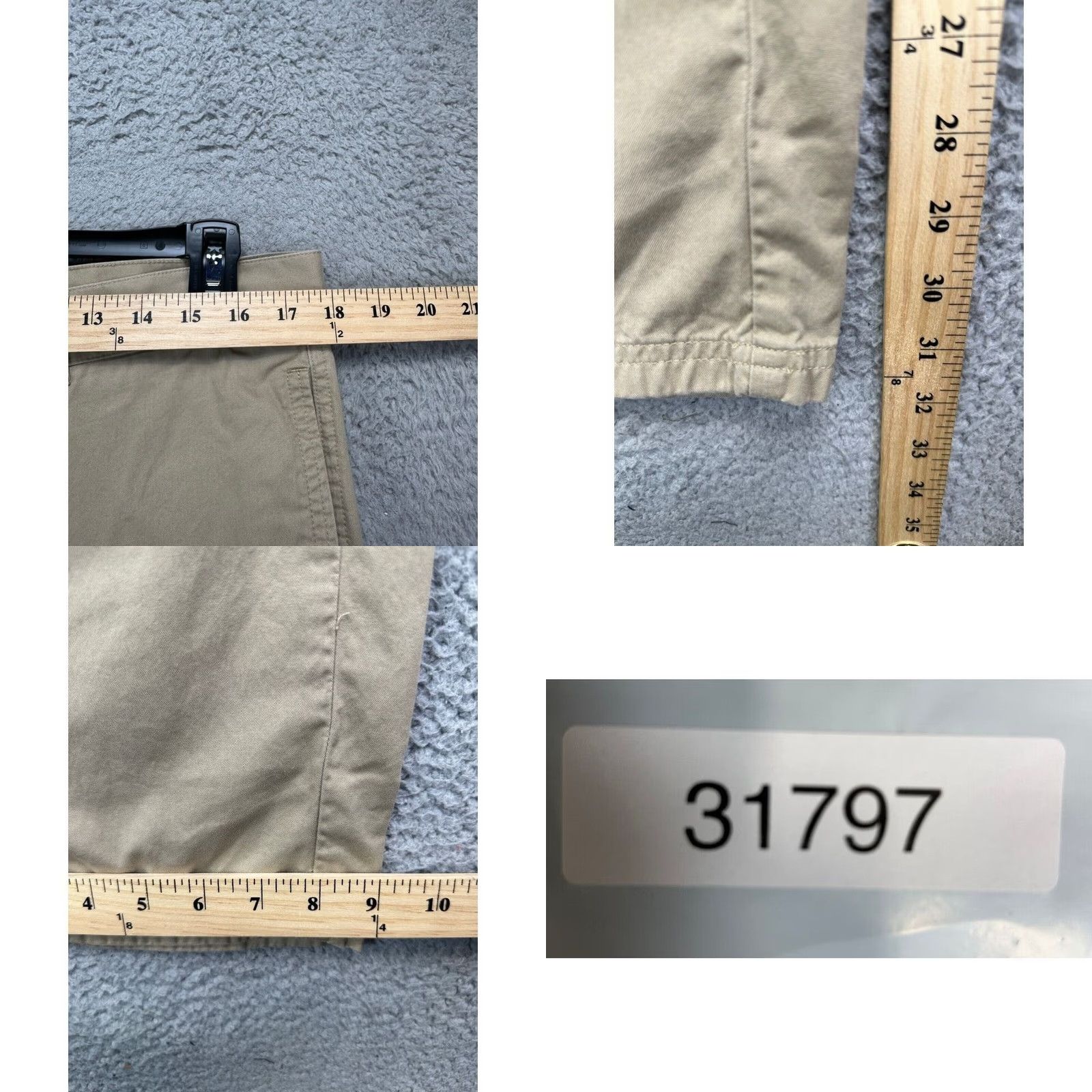 Lacoste Lacoste Khaki Pants Mens 46 Tan Chino Straight Leg Flat Front Pockets Casual Preppy Size US 30 / EU 46 - 8 Thumbnail