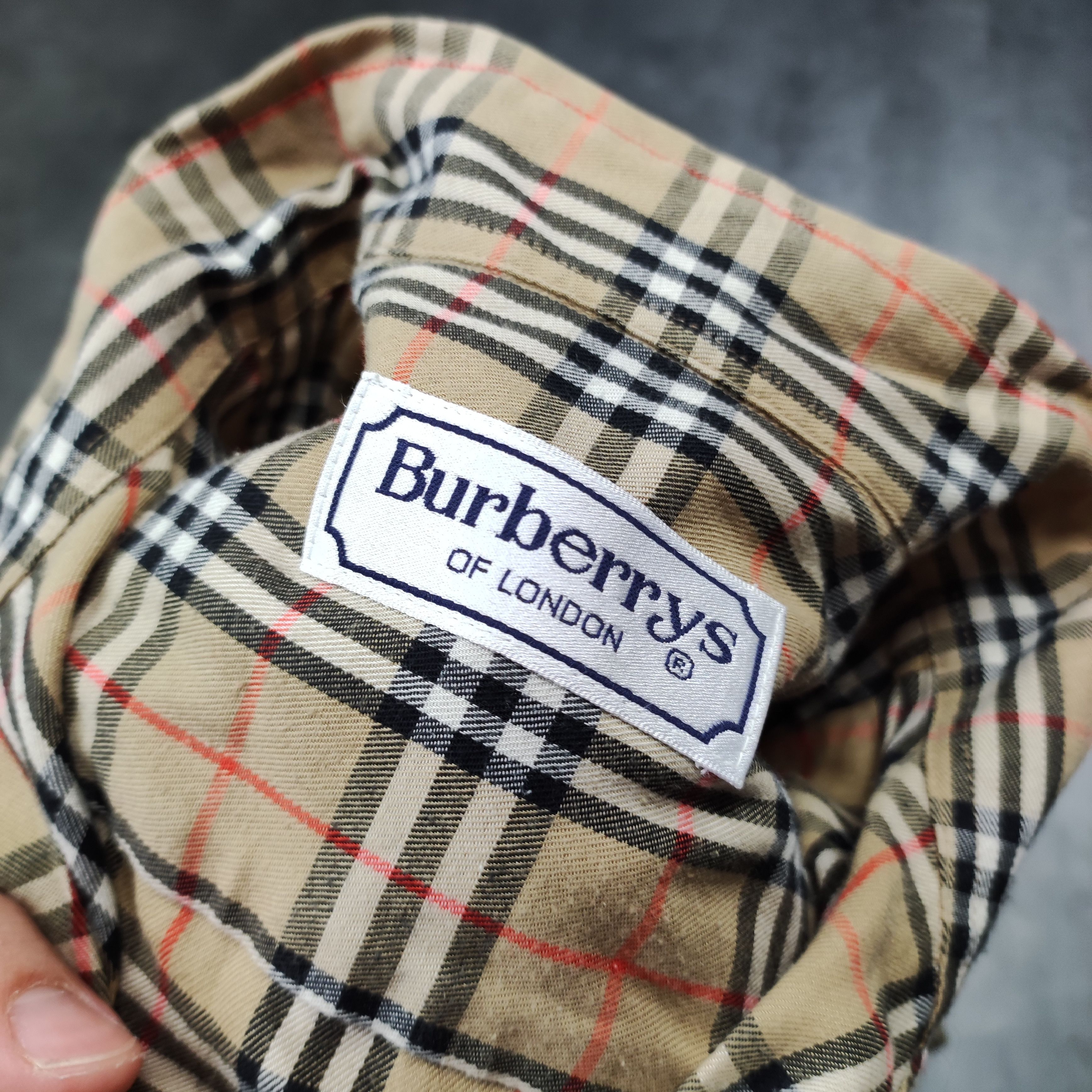 Burberry × Vintage Vintage RARE Burberry London Nova Checkered Pocket Shirt Size XL / US 12-14 / IT 48-50 - 6 Thumbnail