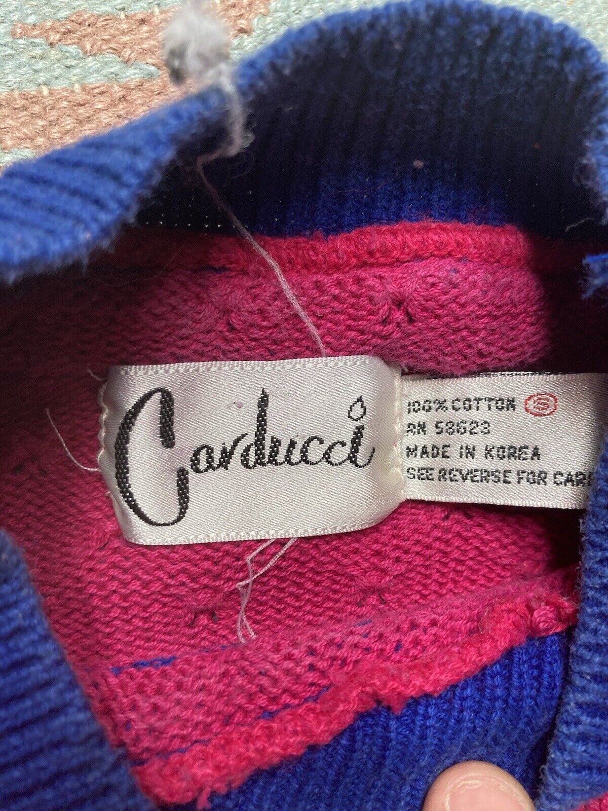 Vintage carducci 3D deep knit sweater coogi cotton pullover womens S Size S / US 4 / IT 40 - 5 Thumbnail