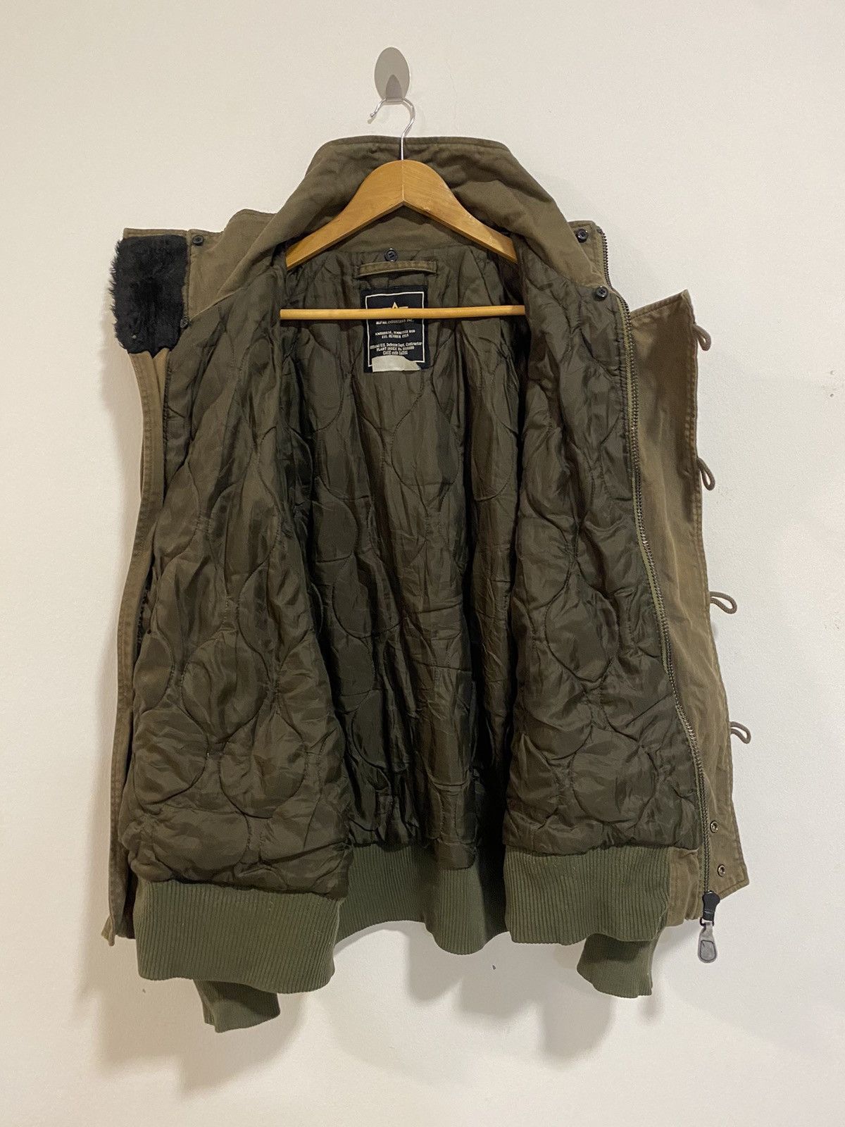 Vintage Rare Alpha Industries Military Jacket