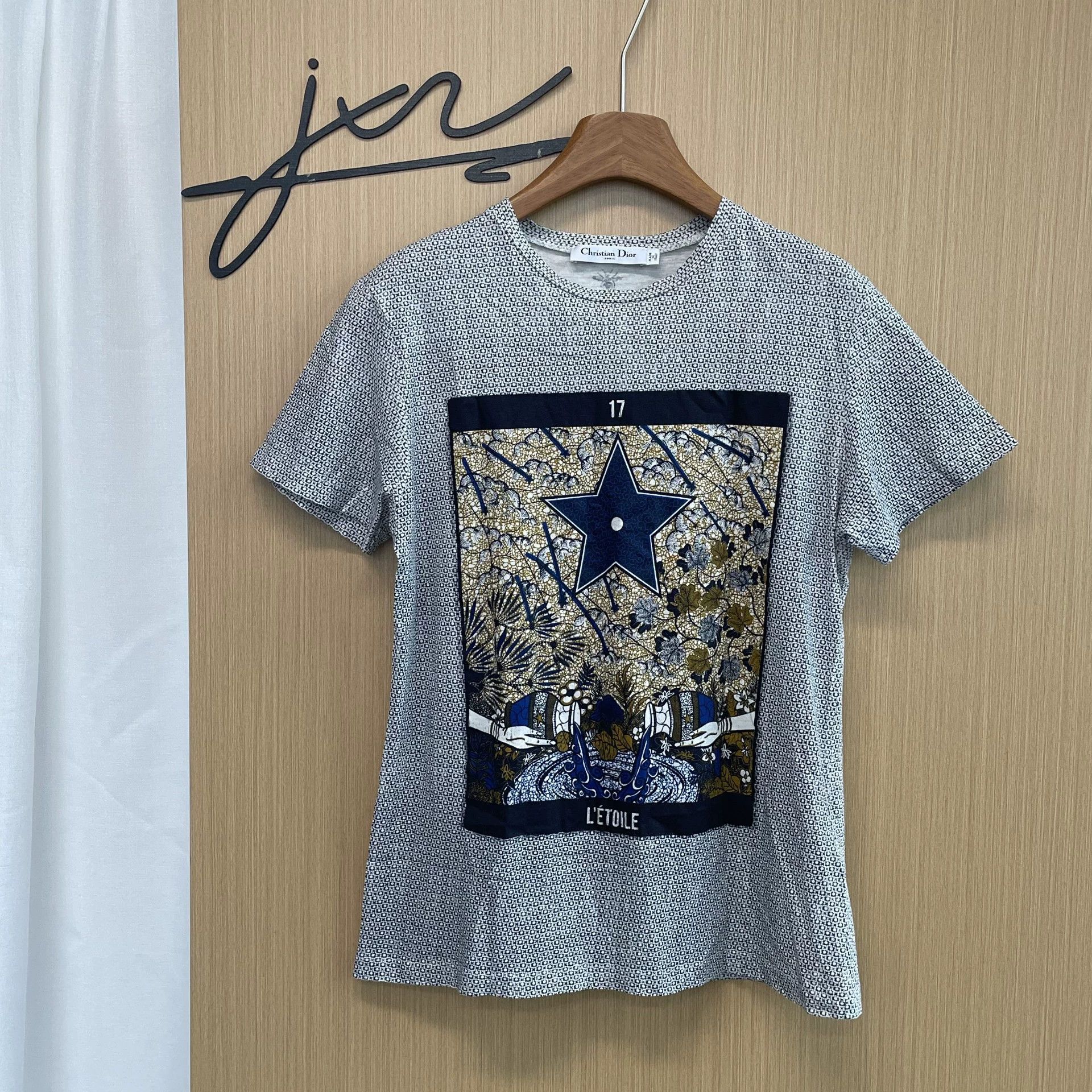 Dior Dior Women’s Gray Constellation Print Logo Short Sleeve S Size S / US 4 / IT 40 - 1 Thumbnail