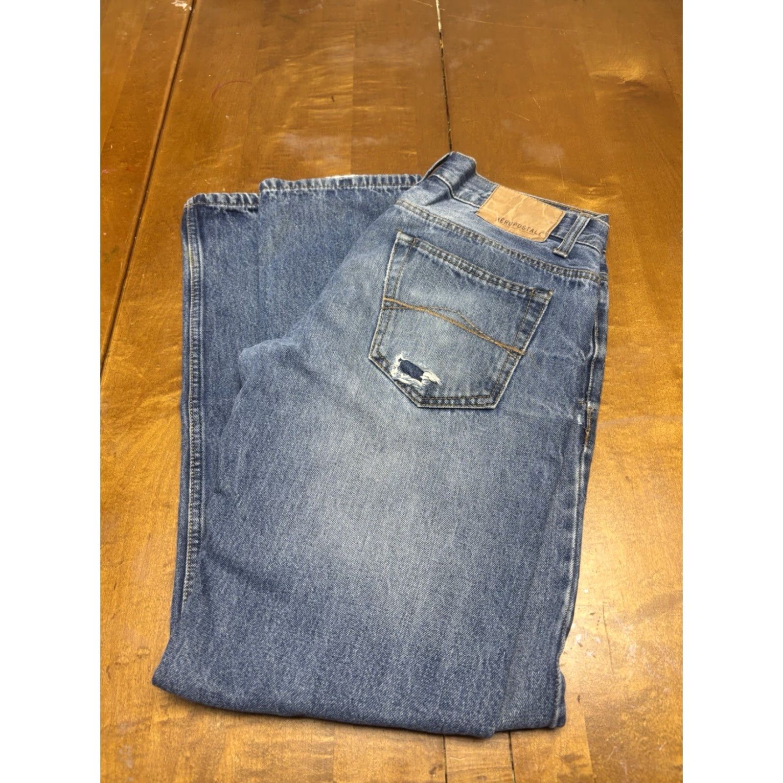 Vintage VINTAGE Aeropostale Jeans 30/32 Medium Wash Slim Boot 5-Pocket Denim Blue Mens Size US 30 / EU 46 - 4 Thumbnail