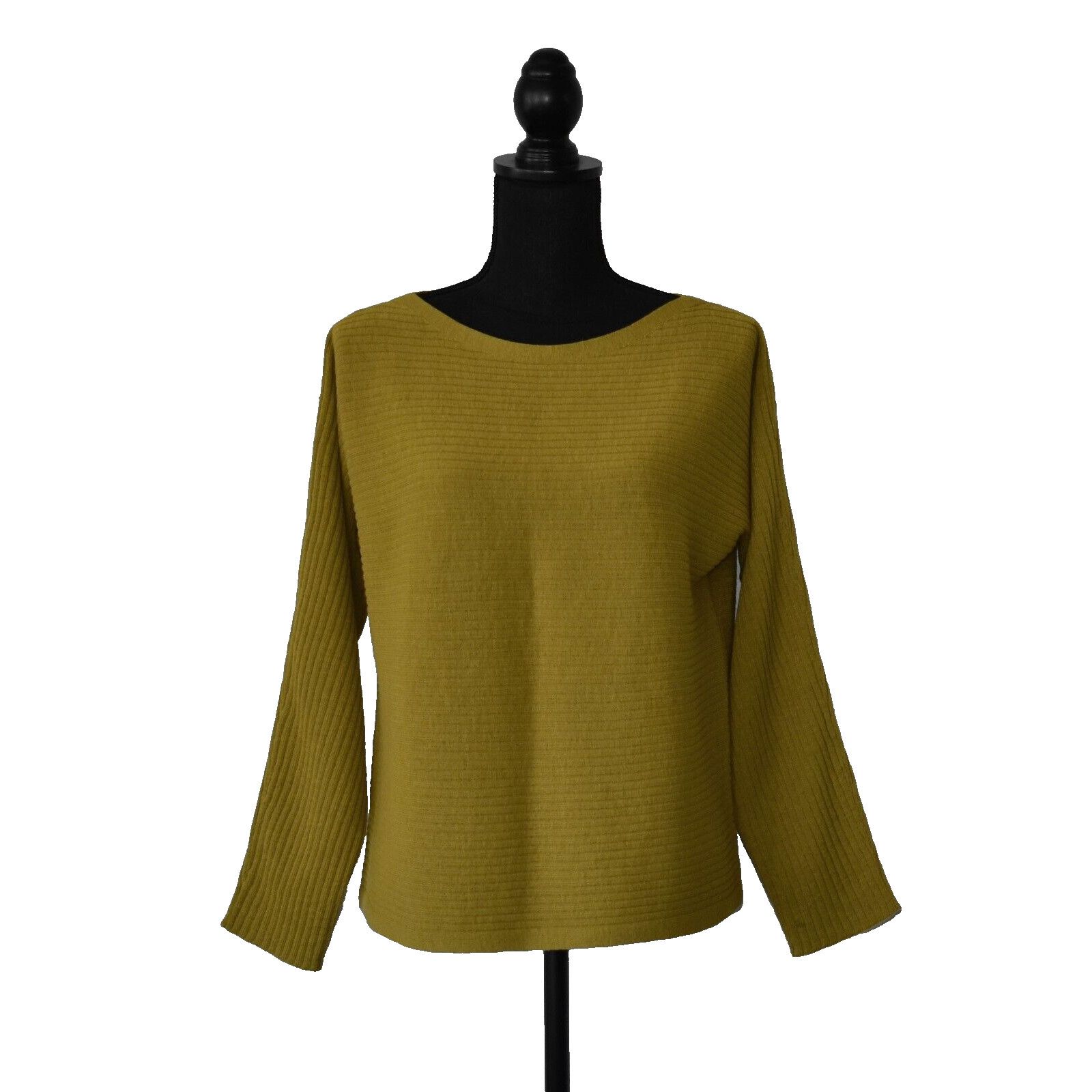 Eileen Fisher EILEEN FISHER Ribbed Knit Wool Boxy Pullover Sweater Size PS Size S / US 4 / IT 40 - 1 Thumbnail