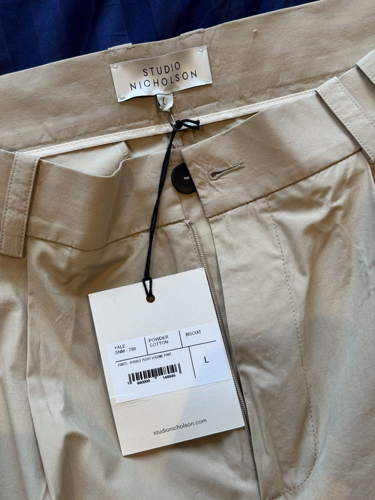 STUDIO NICHOLSON ベージュ volume pants 18031430_40405237_600.jpg