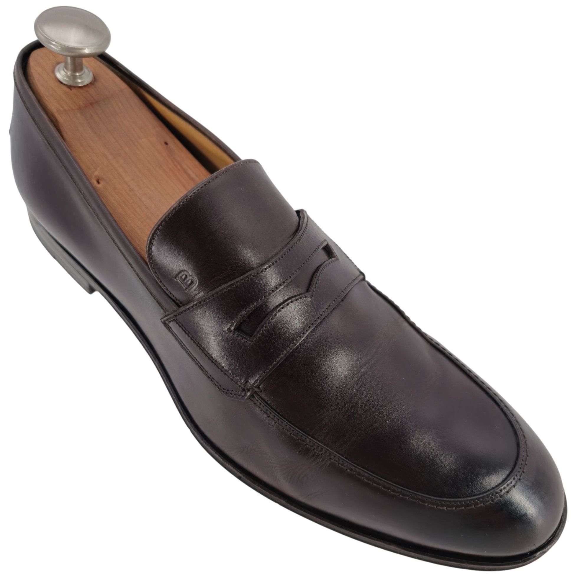 Bally Bally Switzerland Webb Dark Brown Leather Penny Loafers Mens Size US 10.5 / EU 43-44 - 1 Thumbnail