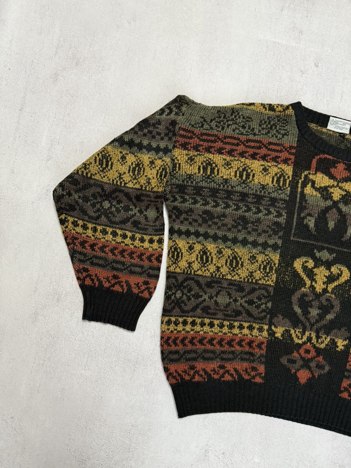 Vintage SUPER SICK SWEATER KNIT WOOL BAGGY RETRO JAPANESE BALENCIAGA Size US M / EU 48-50 / 2 - 4 Thumbnail