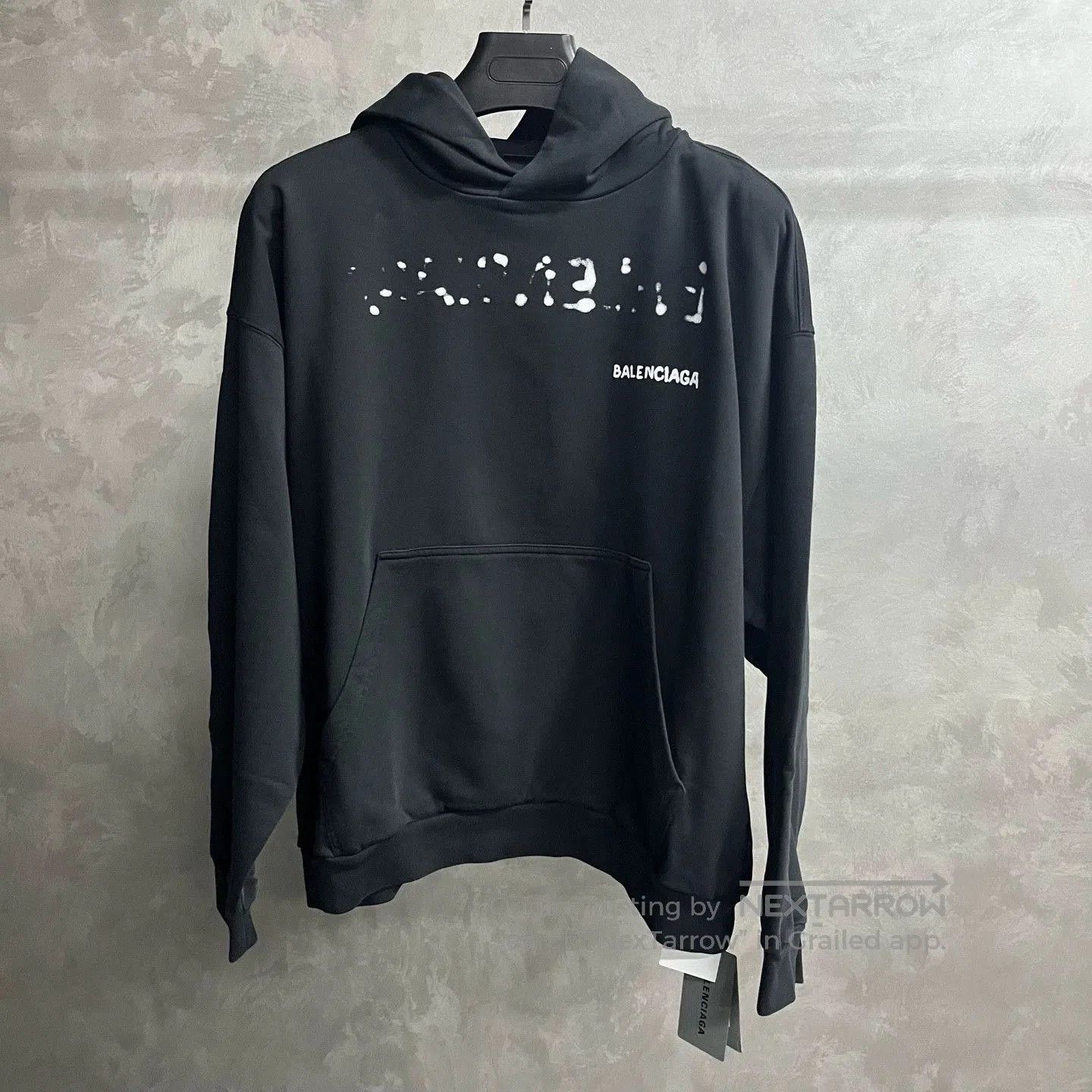 Balenciaga balenciaga black printed pullover hoodie. Size US XS / EU 42 / 0 - 1 Thumbnail
