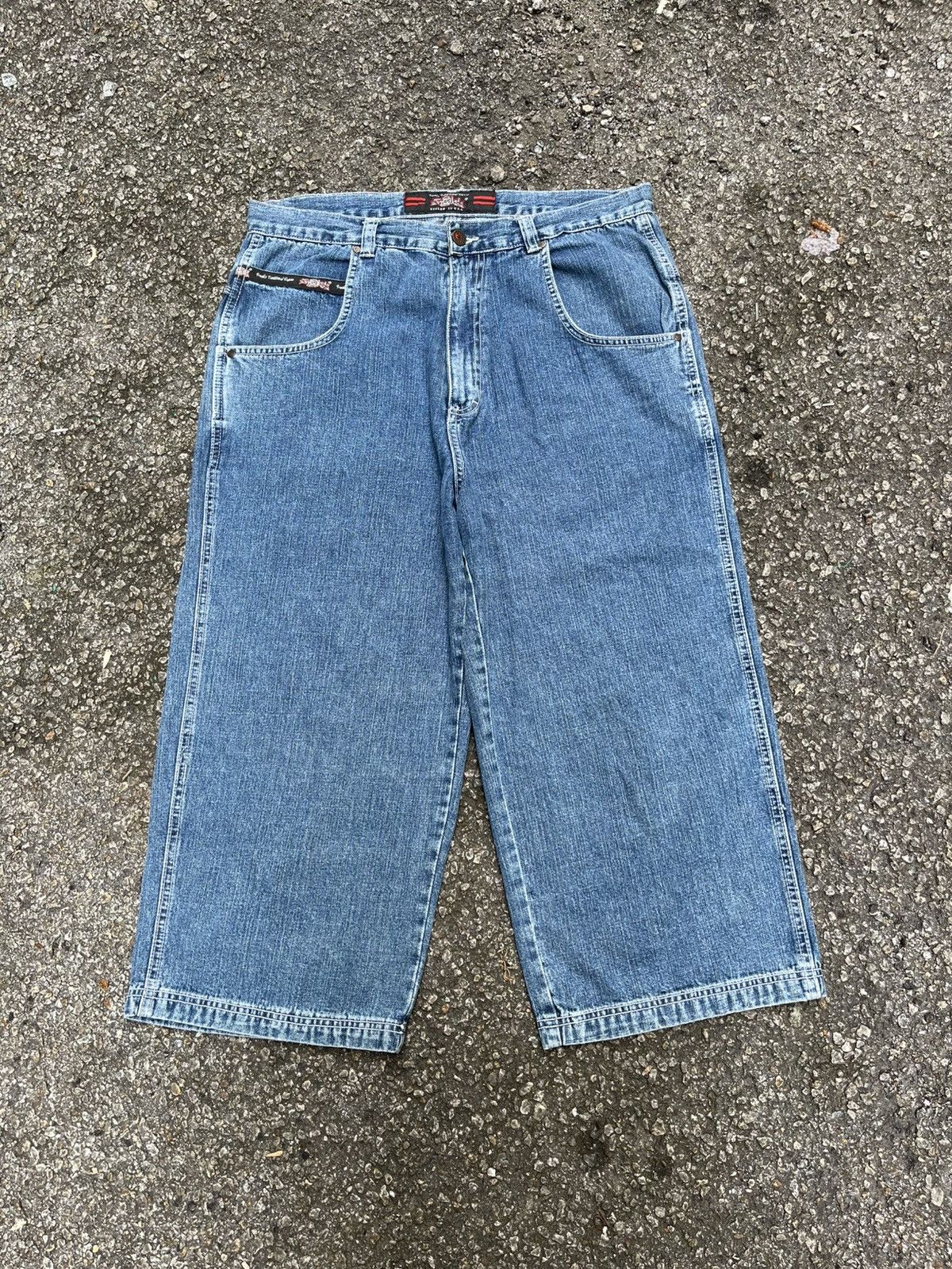 JNCO Y2K Freaks Jorts Baggy Jeans Big Pocket Skater Styled Shorts Size US 34 / EU 50 - 2 Thumbnail