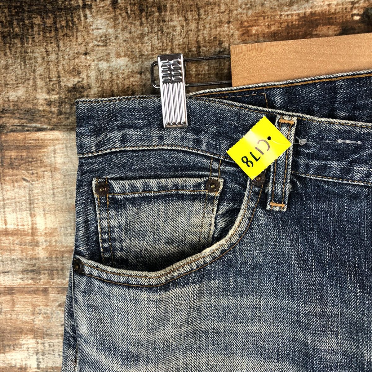Levi's DL Levis 505 Blue vintage Denim Pants #C198 Size US 33 - 7 Thumbnail
