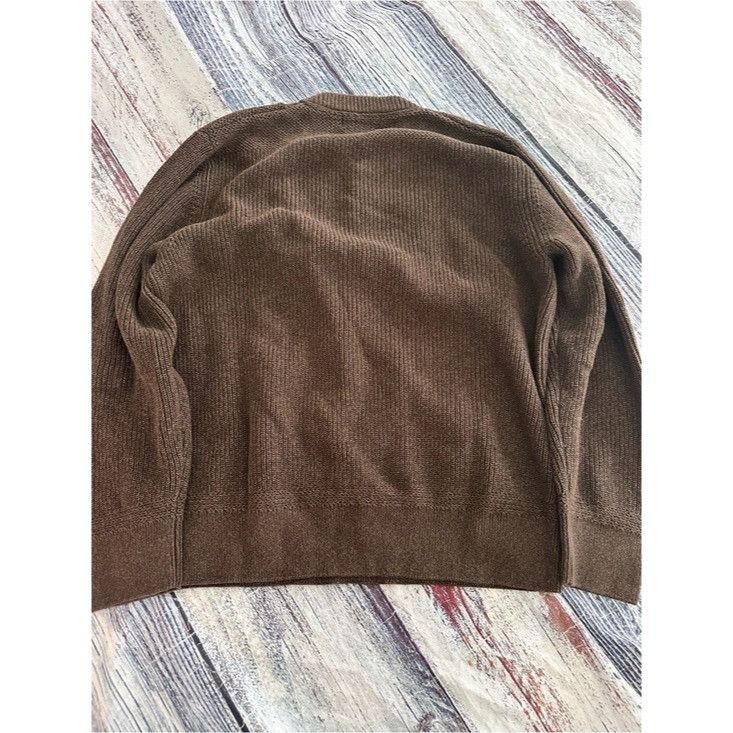 Eddie Bauer Eddie Bauer 100% Cotton Knit Men's Brown Ribbed Henley Sweat Size US L / EU 52-54 / 3 - 4 Thumbnail