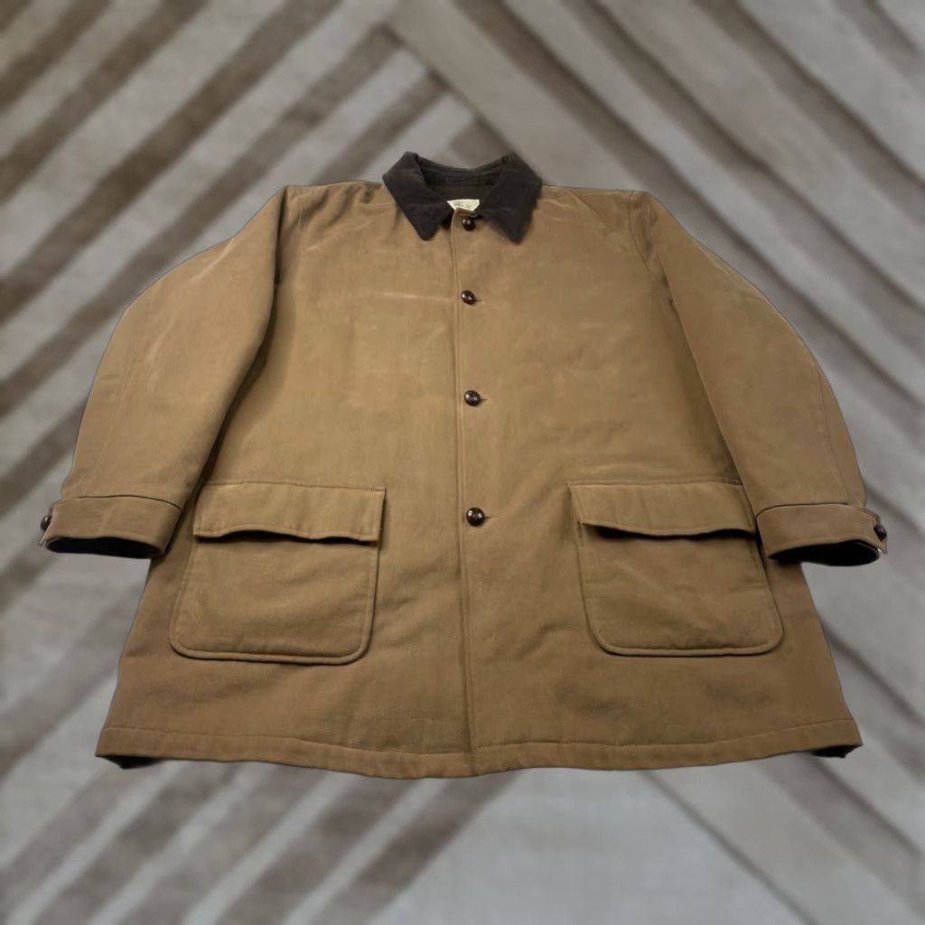 Brooks Brothers Brooks Brothers Loro Piana Rain System Chore Coat Jacket Mens 2XL Tan Cotton Twill Corduroy Coat Mens Regular Jacket Size US XXL / EU 58 / 5 - 1 Thumbnail