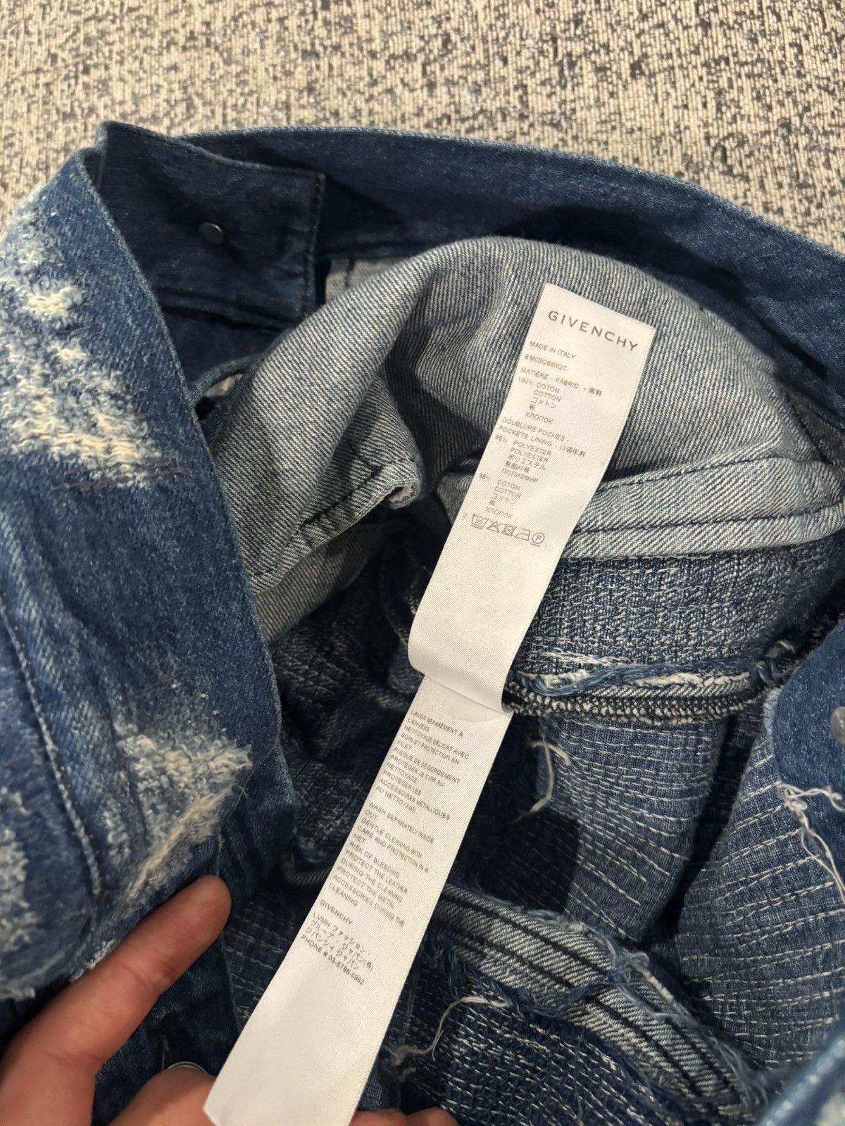 Givenchy Distressed Boro Denim Jacket and Jeans Size US 29 - 8 Thumbnail