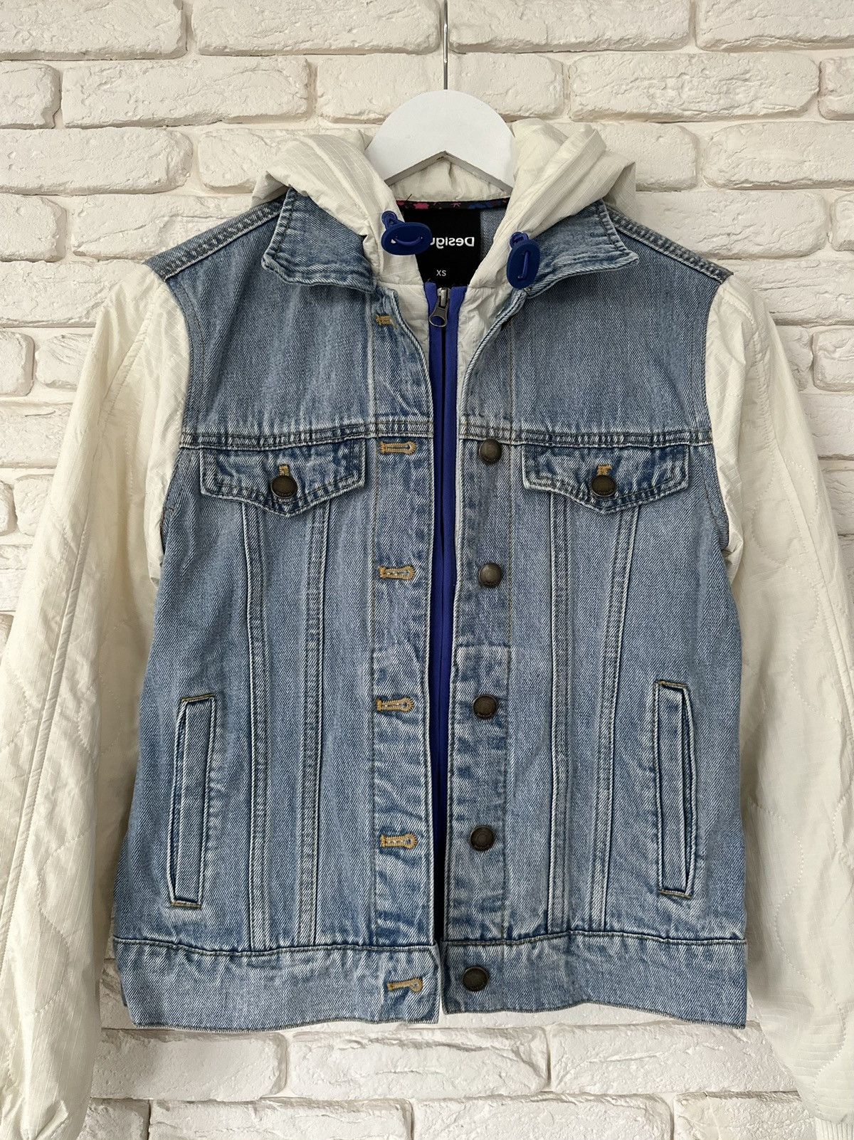 Desigual × Japanese Brand Desigual Jeans Jacket Hooded Coat Women's Size XS Size XS / US 0-2 / IT 36-38 - 1 Thumbnail