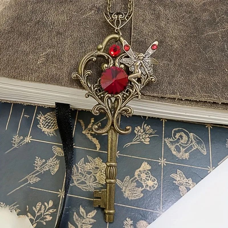 Jewelry Vintage Bohemian Magic Fairy Key Necklace Size ONE SIZE - 3 Thumbnail