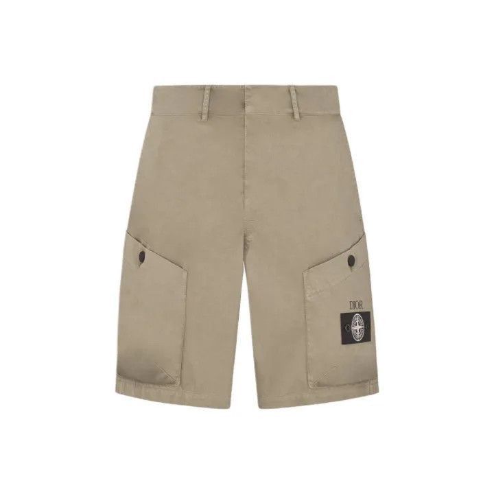 Dior Dior Dior x Stone Island Beige Logo Casual Shorts-2507 Size US 44 / EU 60 - 1 Thumbnail