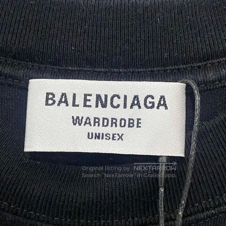 Balenciaga Balenciaga Black Logo Short Sleeve T-shirt. Size US S / EU 44-46 / 1 - 5 Thumbnail