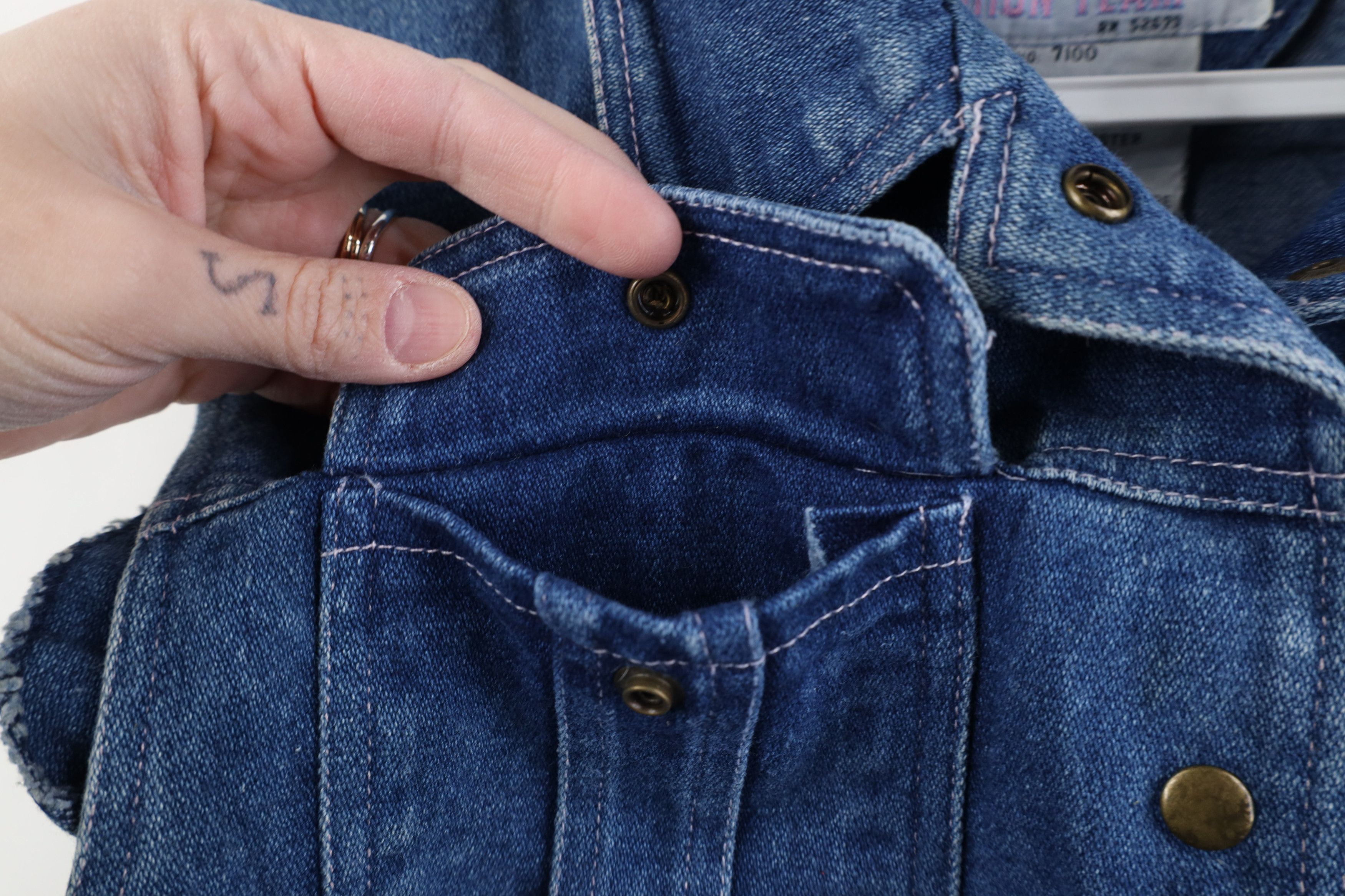 Vintage Vintage 80s 90s Streetwear Sleeveless Denim Vest Jacket Size XL / US 12-14 / IT 48-50 - 7 Thumbnail