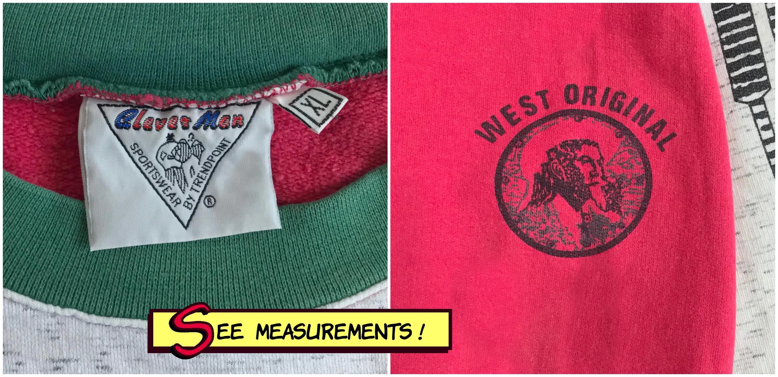 Vintage 80s 90s BUFFALO BILL Sweatshirt Western Cowboy Crewneck Boxy Size US XL / EU 56 / 4 - 9 Thumbnail