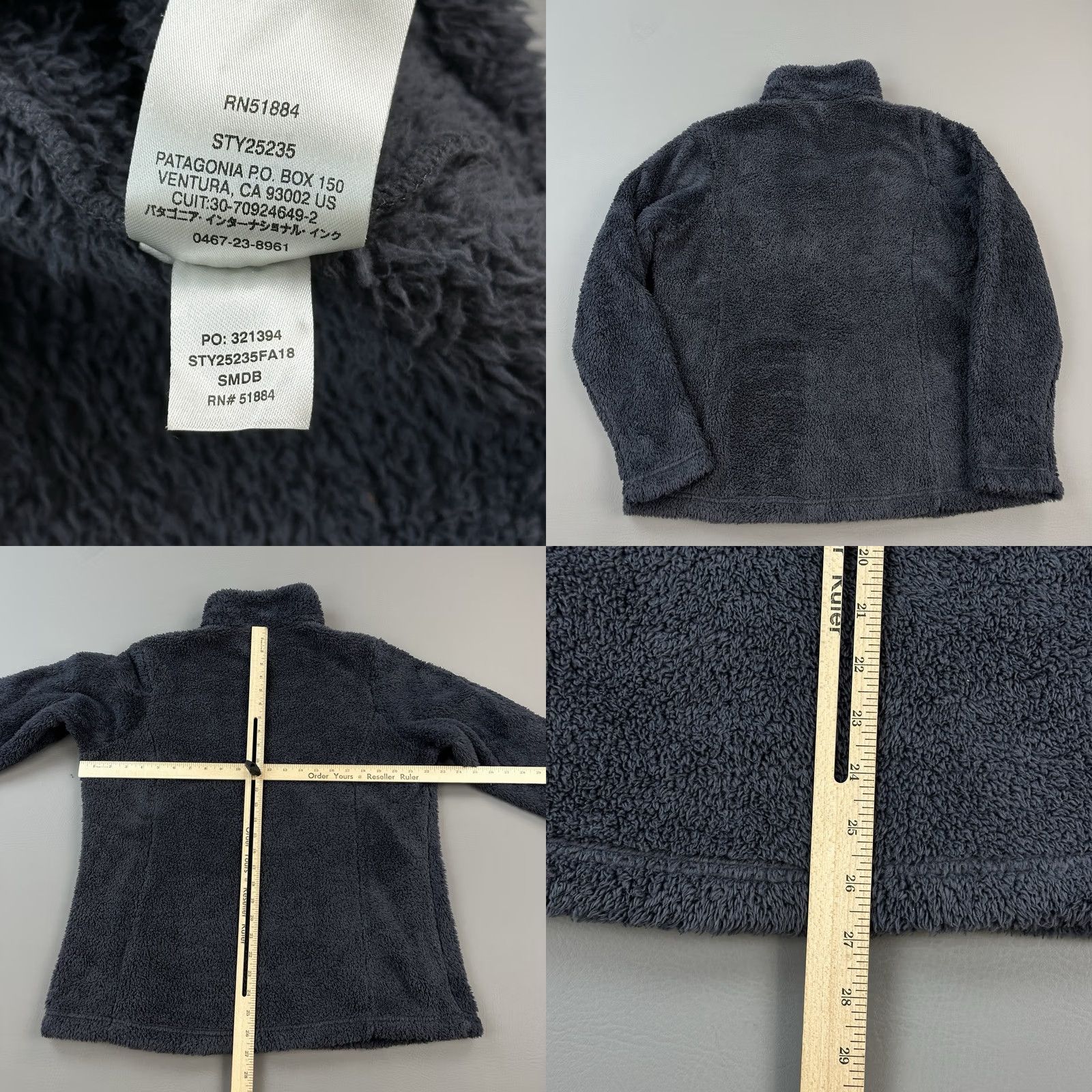 Patagonia Patagonia Los Gatos Jacket Women's XL Gray 1/4 Zip Fuzzy Fleece Pullover Hiking Size XL / US 12-14 / IT 48-50 - 8 Thumbnail