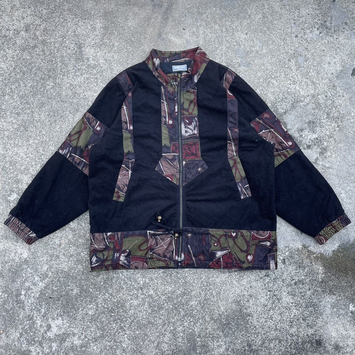 Japanese Brand × Vintage 🔥Rare🔥🇯🇵Sophiscated Natural Nice Design Wool Zipper Jacket Size US L / EU 52-54 / 3 - 1 Thumbnail