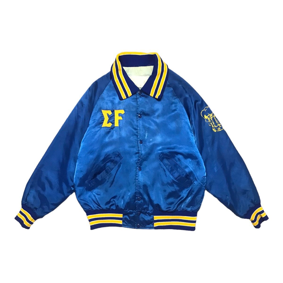 Delong × Vintage Delong Varsity Embroidered Nylon Jacket Size US M / EU 48-50 / 2 - 3 Thumbnail