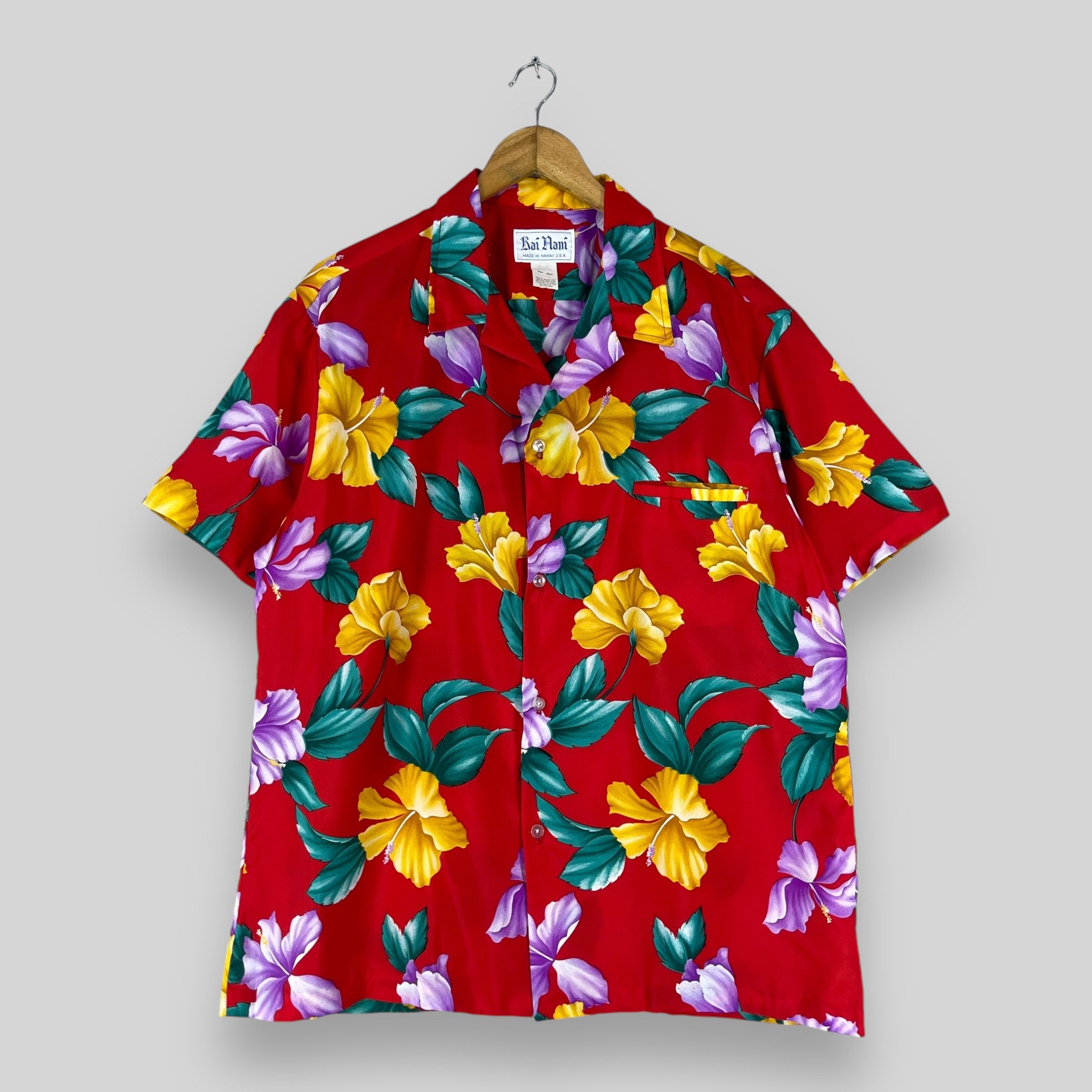 Vintage Vintage KAI NANI Beach Tropical Hibiscus Hawaii Shirt Size US L / EU 52-54 / 3 - 1 Thumbnail