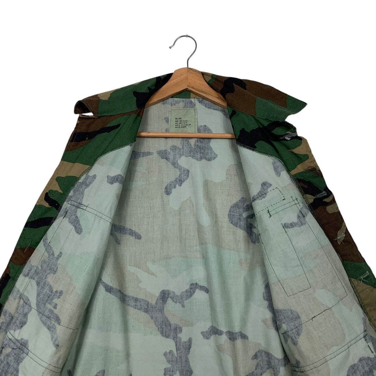 Vintage Vintage U.S ARMY Green Camo Combat Jacket #2591-C117 Size US S / EU 44-46 / 1 - 13 Thumbnail