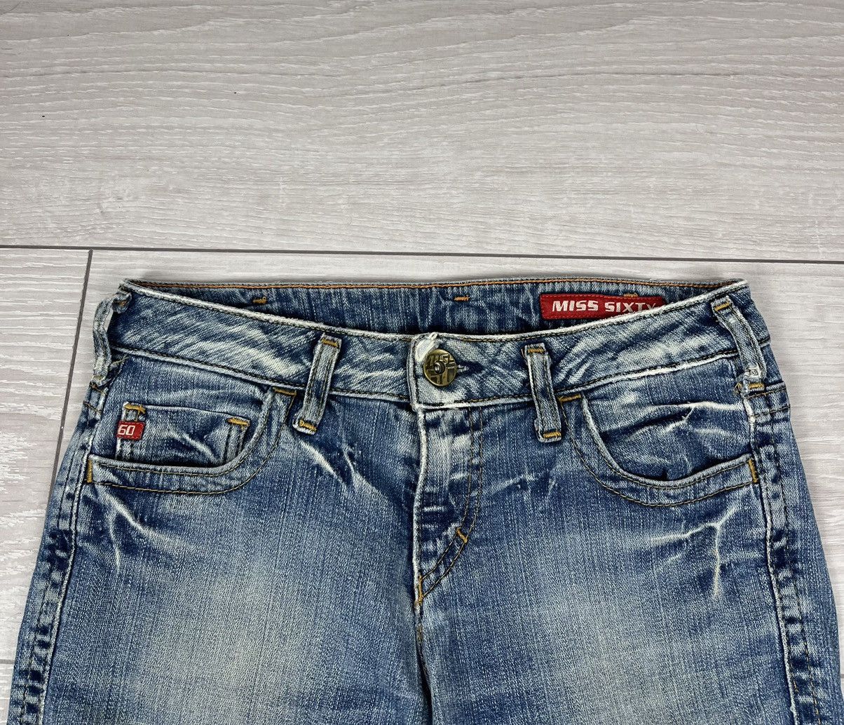 Miss Sixty Miss Sixty Y2K Blue Denim Washed Flared Jeans Denim Pants 27 Size 27" / US 4 / IT 40 - 8 Thumbnail