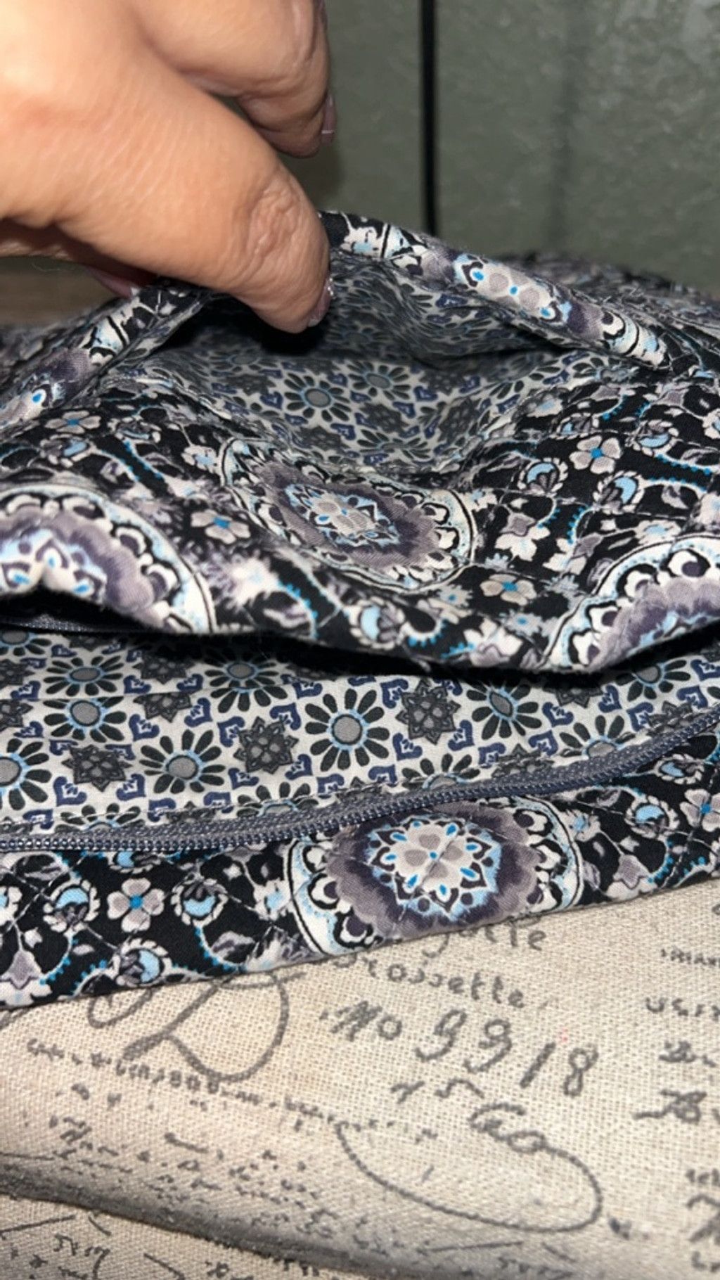 Vera Bradley Women's Vera Bradley Crossbody Bag One Size Black Blue Size ONE SIZE - 5 Thumbnail