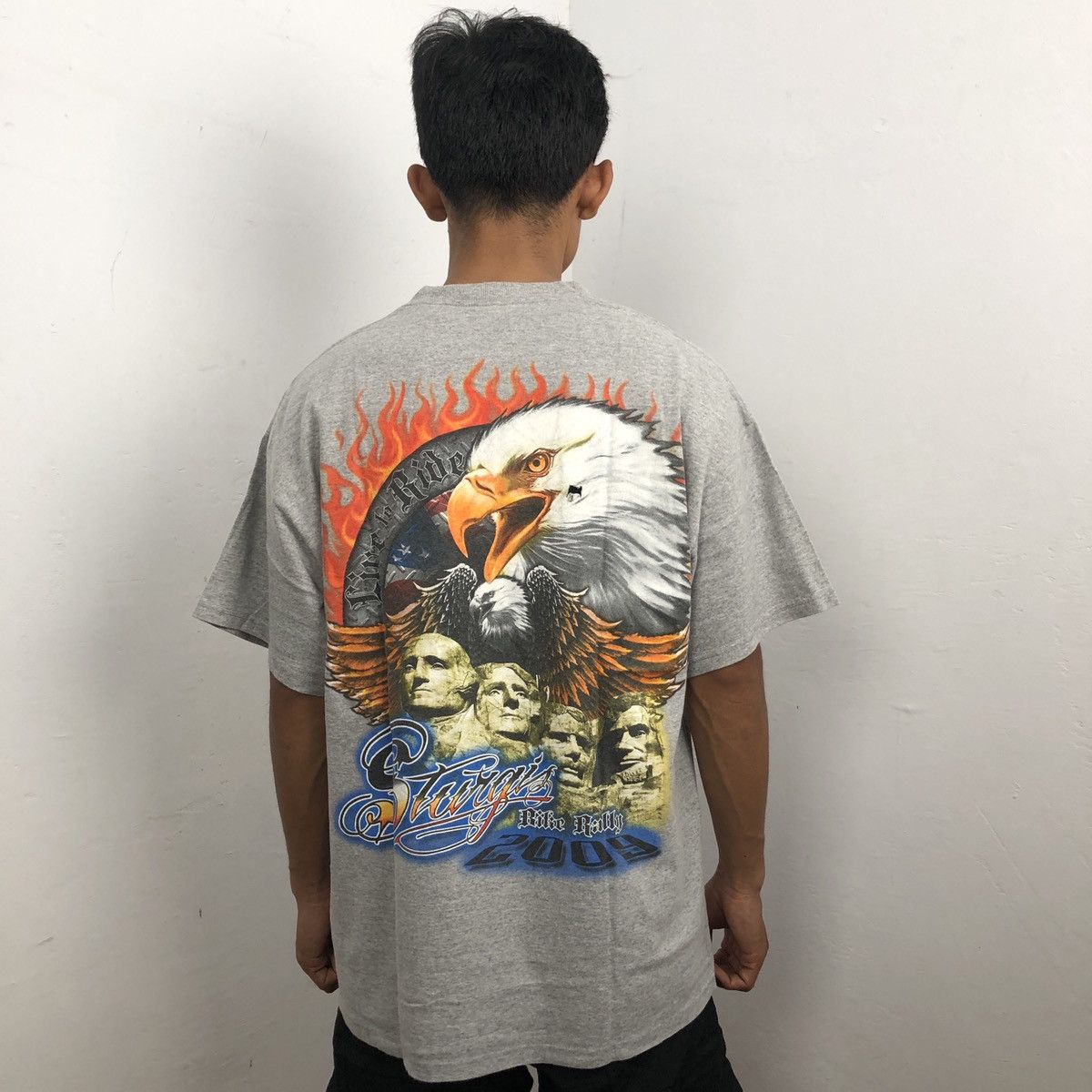 Harley Davidson × Vintage Live to ride 2009 t-shirt Size US L / EU 52-54 / 3 - 3 Thumbnail