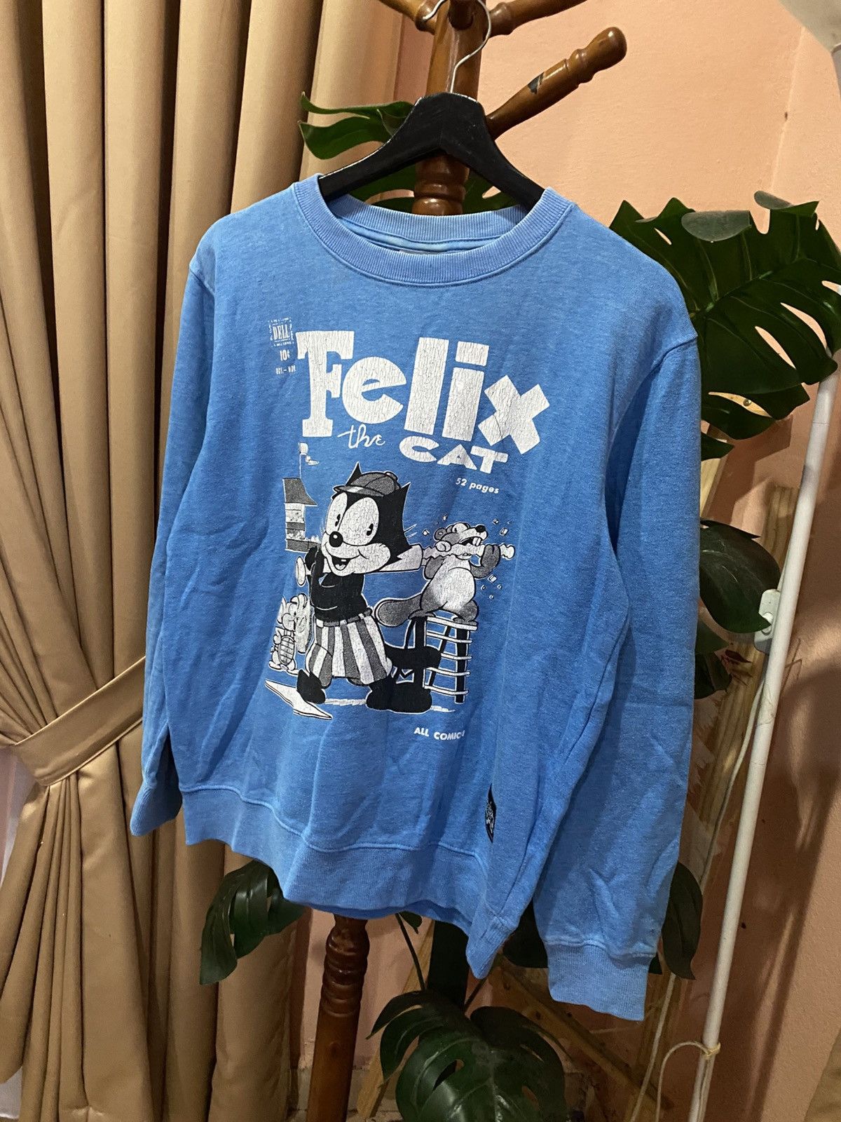 Felix Felix the Cat Graphic Sweatshirt Retro Cartoon Pullover Size US M / EU 48-50 / 2 - 4 Thumbnail
