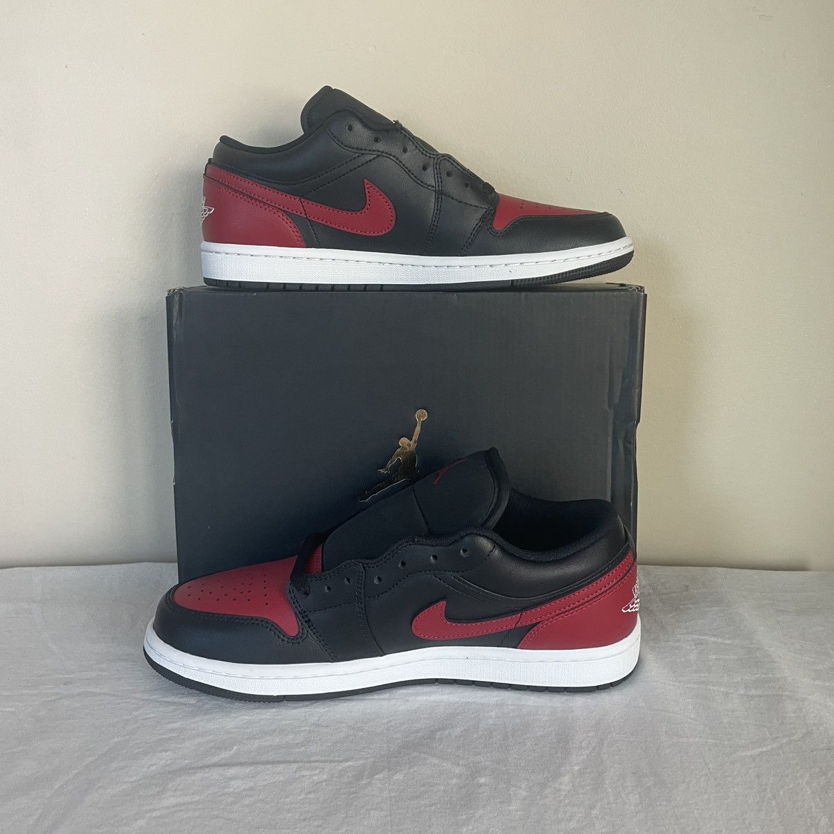 Jordan Brand × Nike Nike Air Jordan 1 Low Bred Twist Mens US Size 8.5 553558-067 Size US 8.5 / EU 41-42 - 2 Thumbnail