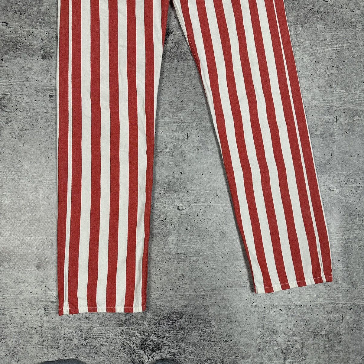 Armani × Vintage Armani Jeans Vintage Striper Red-White Metal Logo Women’s Size 29" - 3 Thumbnail