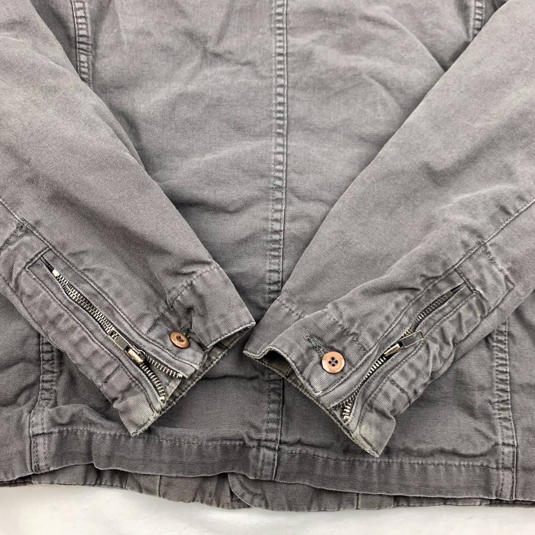 Guess GUESS Jacket Womens Small Brown Button Up Heavy Weight Pockets Zippers Collared Bomber Jacket Mens? Ladies? Size S / US 4 / IT 40 - 8 Thumbnail