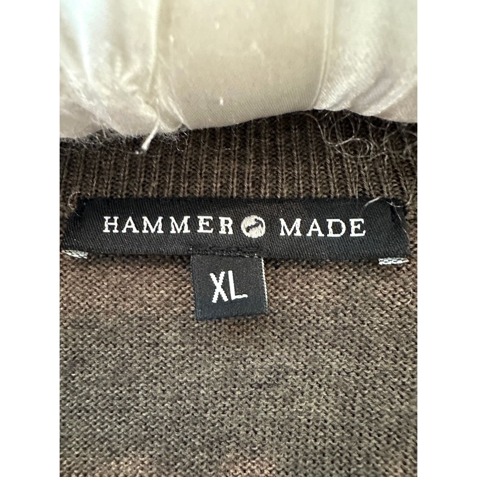 Other HAMMER MADE Merino Wool Brown Button-Front Cardigan Sweater Size US XL / EU 56 / 4 - 5 Thumbnail