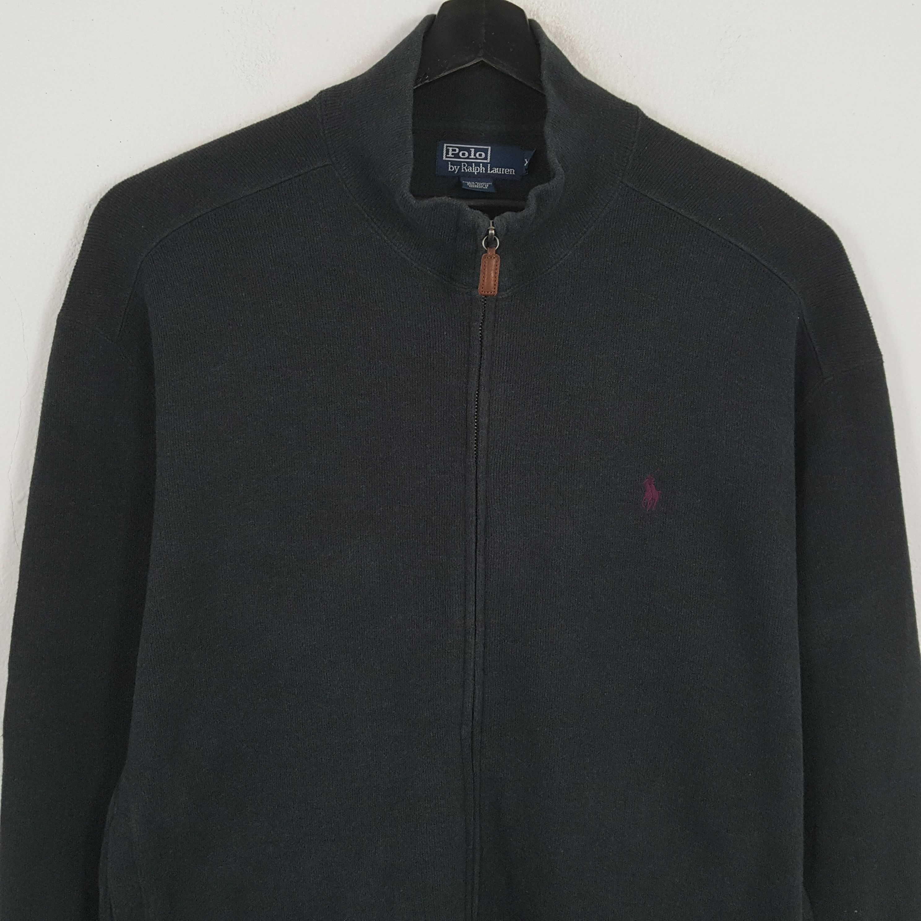 Polo Ralph Lauren × Vintage POLO by RALPH LAUREN Small Logo Design Zipper Sweater Size US XXL / EU 58 / 5 - 2 Thumbnail
