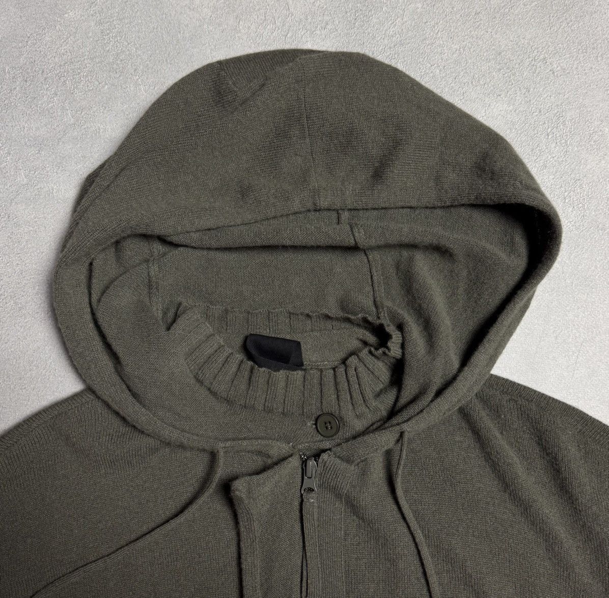 Rundholz Rundholz Black Label Wool Hooded Zip Cardigan Size S / US 4 / IT 40 - 8 Thumbnail