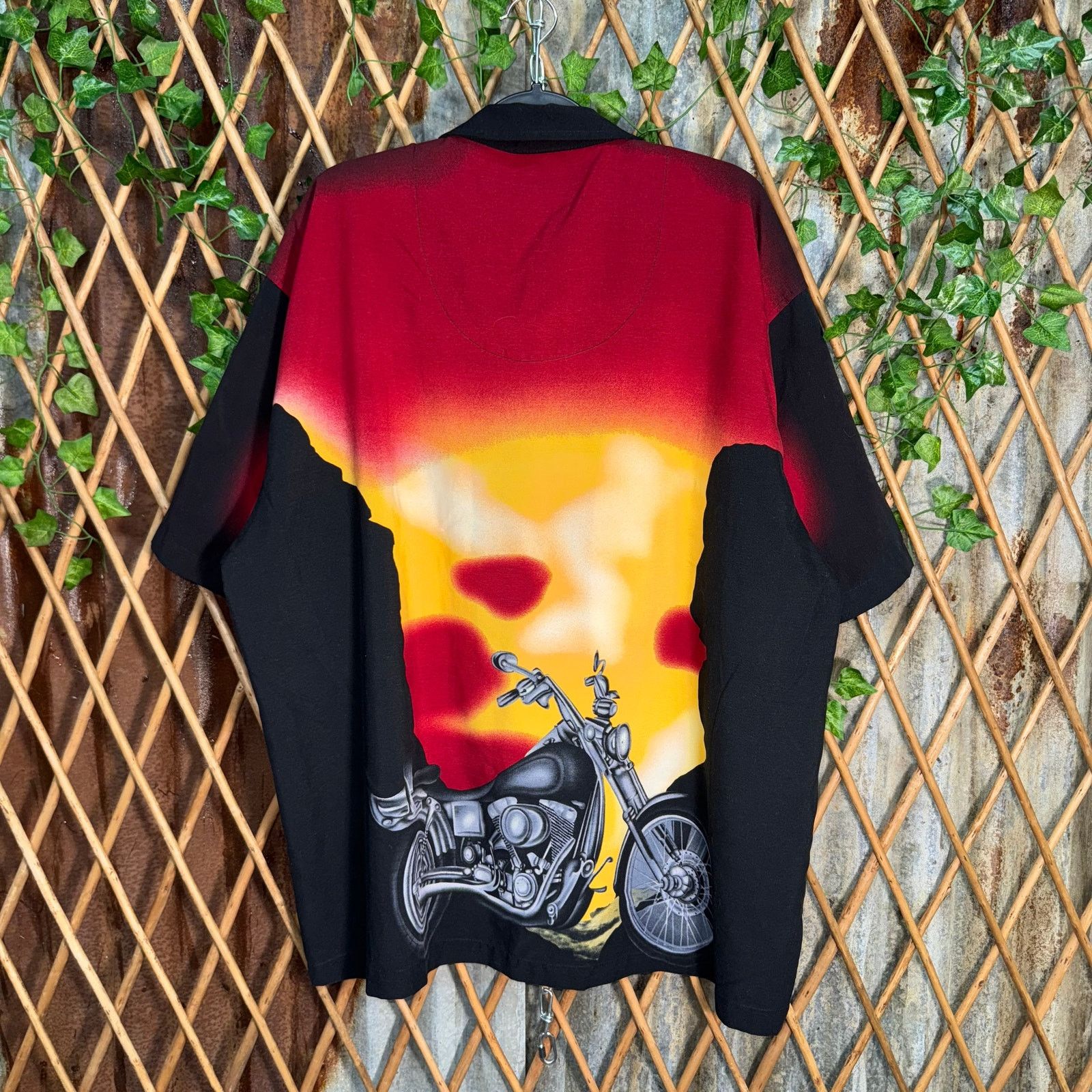 Vintage Vintage Y2K no boundaries 2000s motorcycle aop button up tee Size US S / EU 44-46 / 1 - 2 Thumbnail