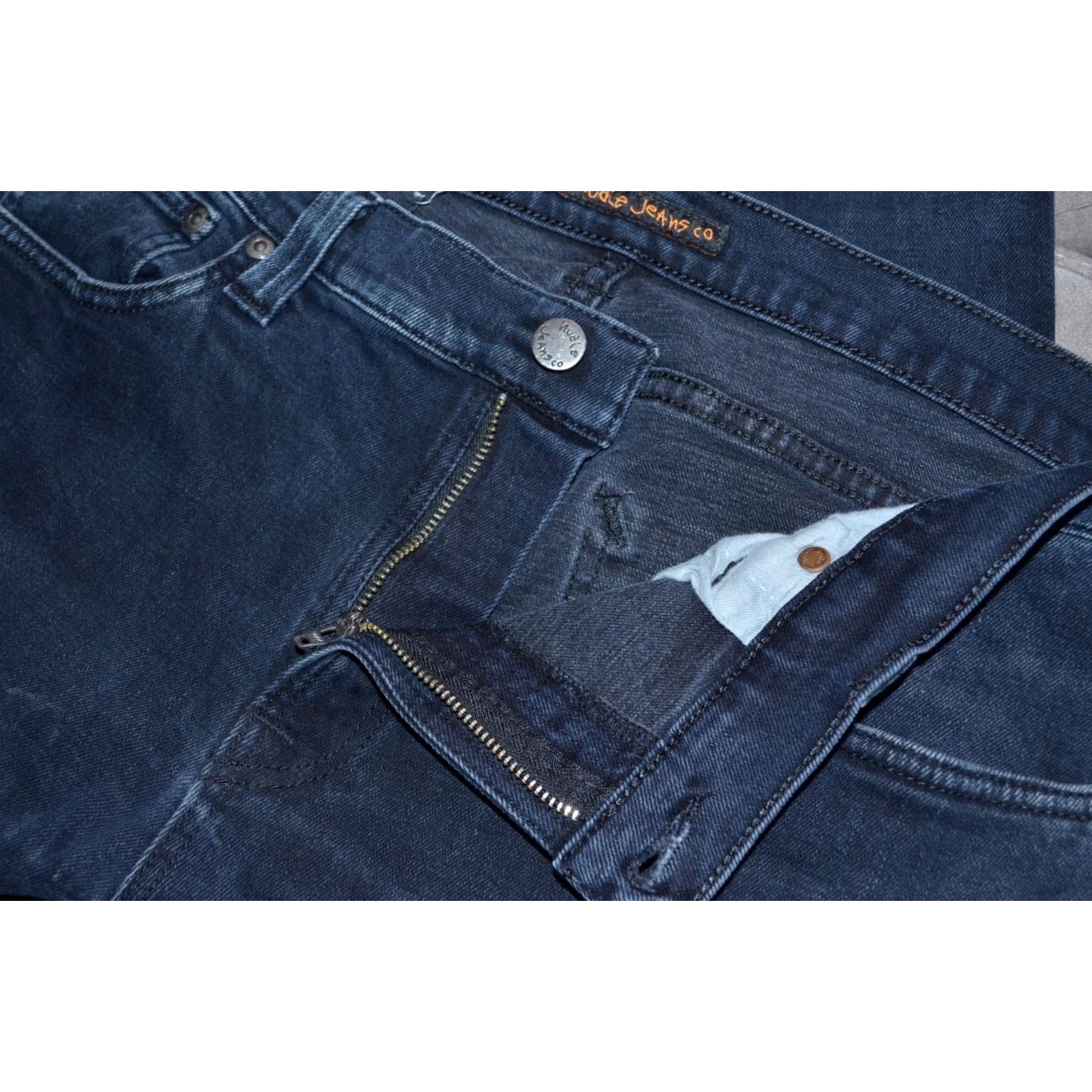 Nudie Jeans Nudie Jeans Tube Tom Slim Skinny Jeans Organic Cotton 34x32 Blue Mens Regular Denim 34 Warmth? Size US 34 / EU 50 - 6 Thumbnail