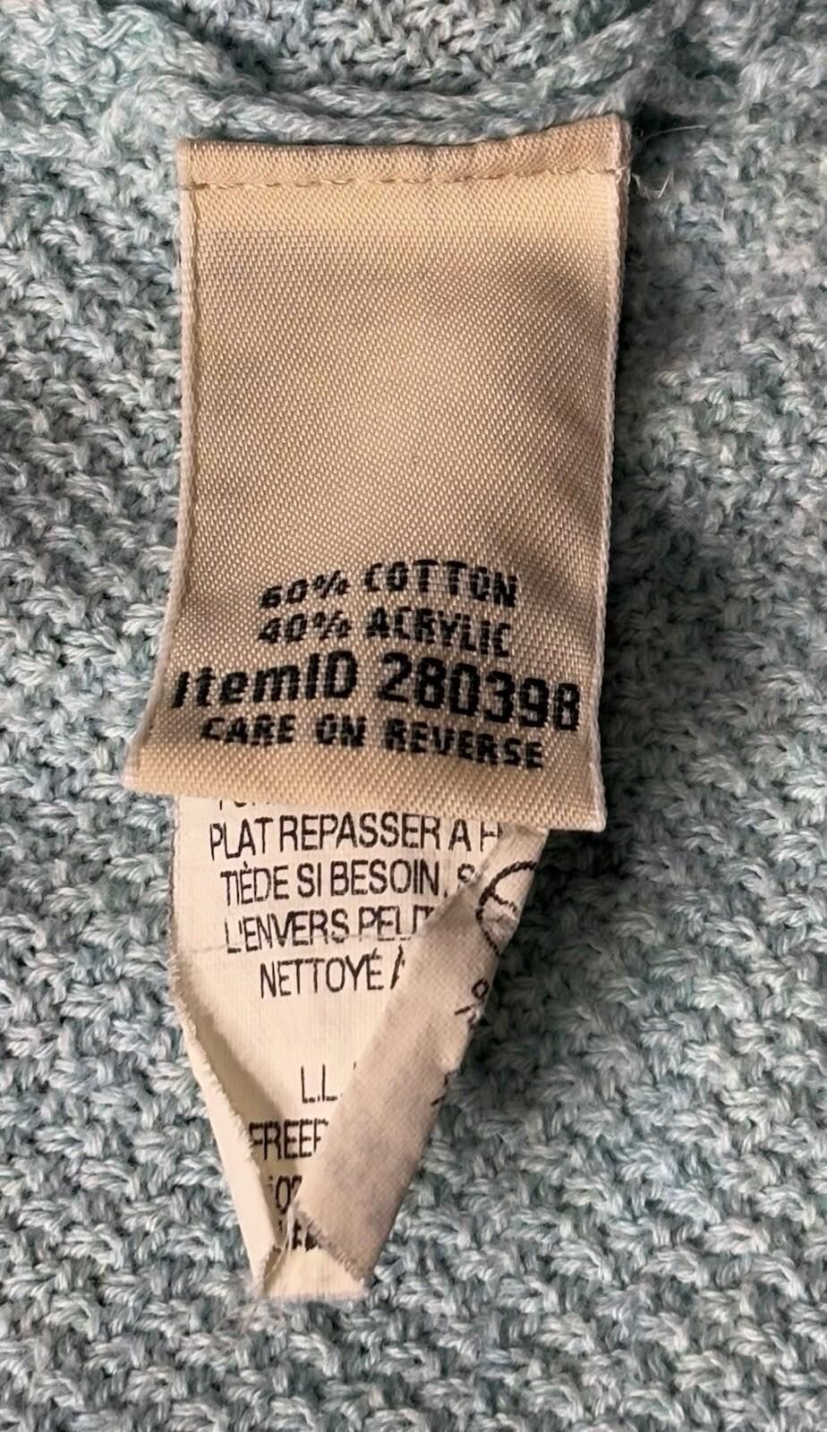 L.L. Bean LL Bean Cardigan Sweater Women's XL Light Blue Pockets Size XL / US 12-14 / IT 48-50 - 12 Thumbnail