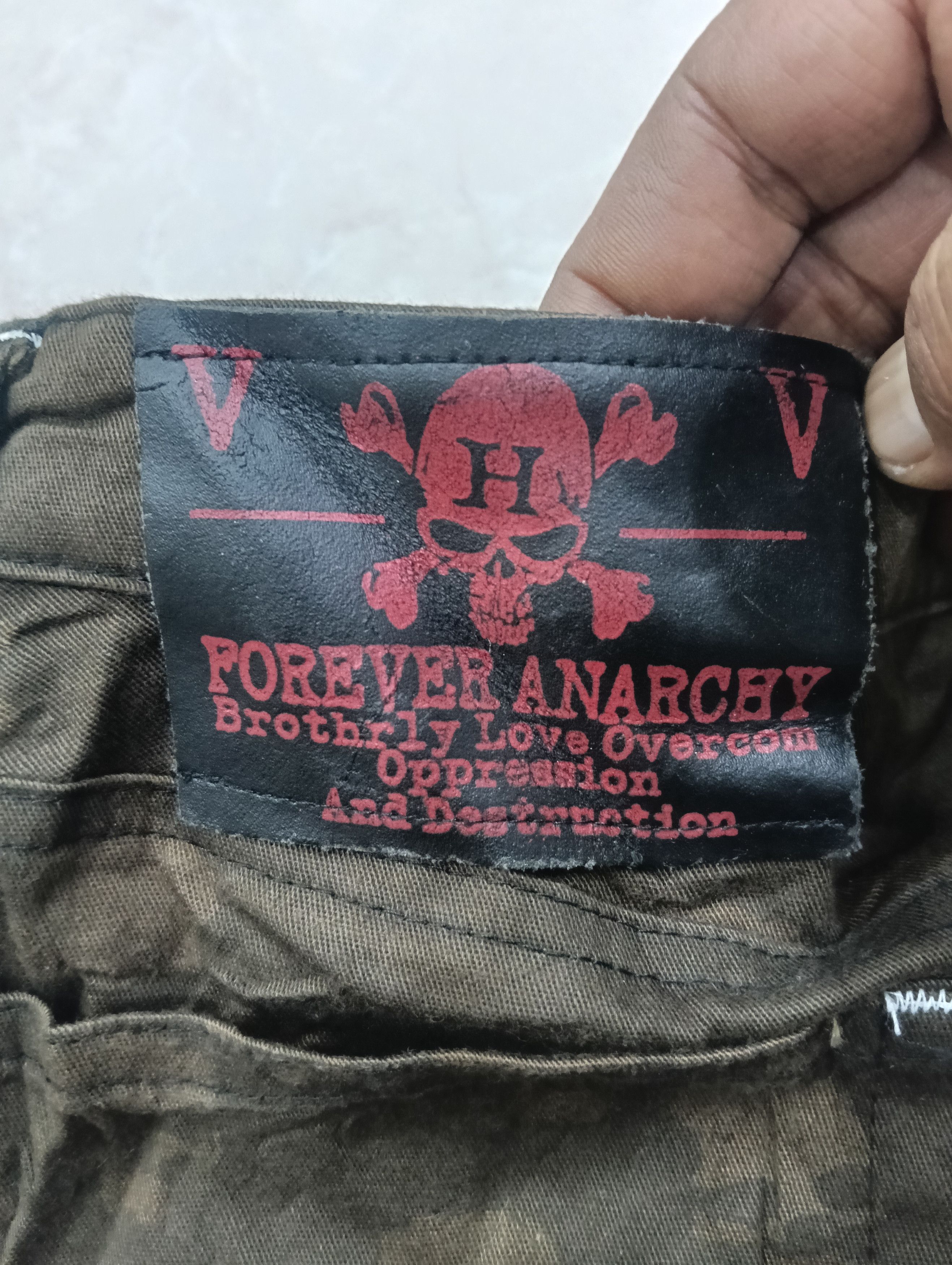 Seditionaries Forever Anarchy h.Anarchyism For Plus Skirt Size 30" / US 8 / IT 44 - 12 Thumbnail