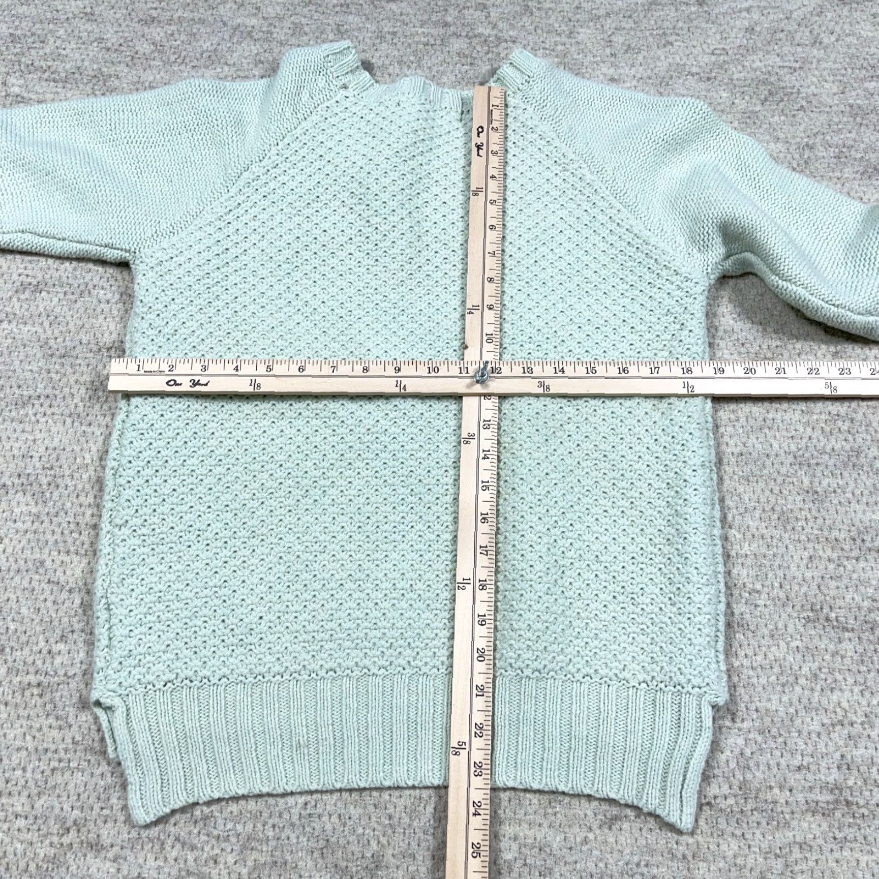 Vintage Woolovers Sweater Women M Green Wool Knit Crewneck Classic 80s Pullover Long Sleeve Casual Regular Knit Style Chunky-Knit Vintage No Logo Size M / US 6-8 / IT 42-44 - 6 Thumbnail