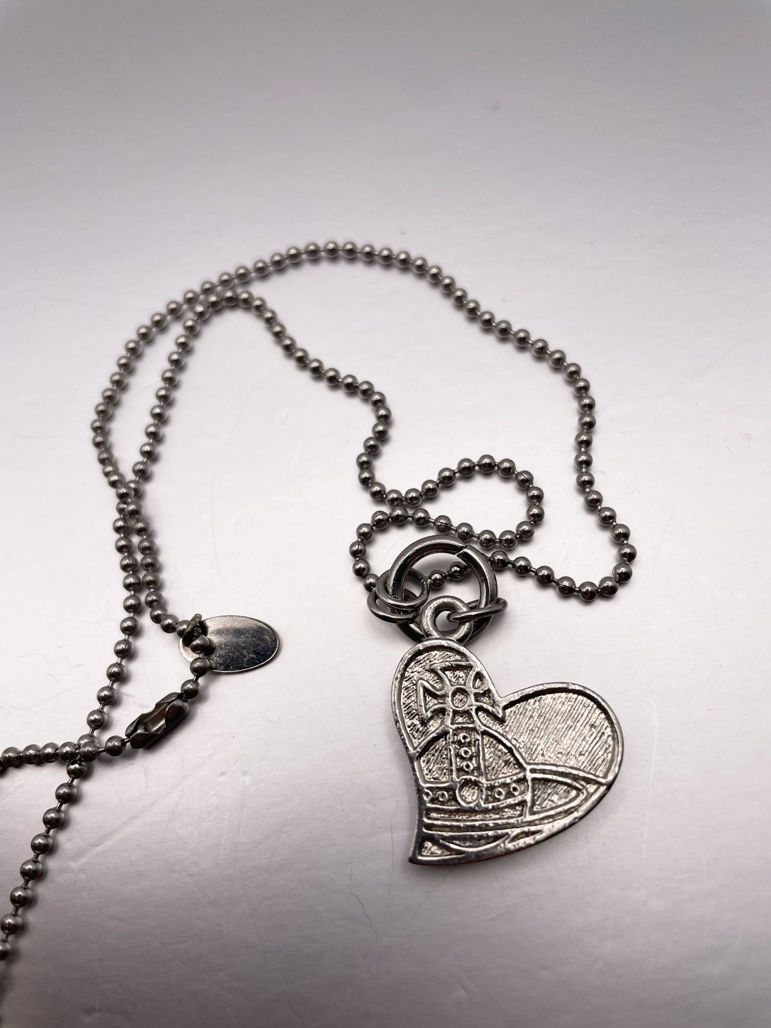 Vivienne Westwood Orb Dog Tag Necklace Size ONE SIZE - 3 Thumbnail