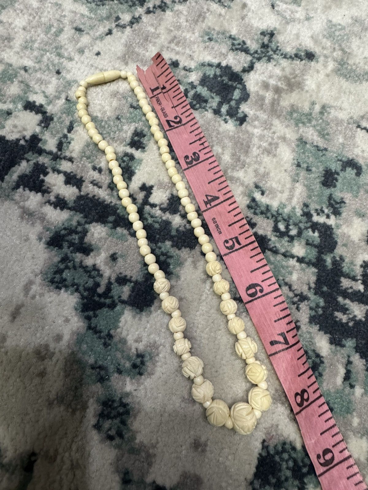 Jewelry × Native × Vintage VINTAGE IVORY ELEPHANT TUSK BEADS NECKLACE Size ONE SIZE - 3 Thumbnail