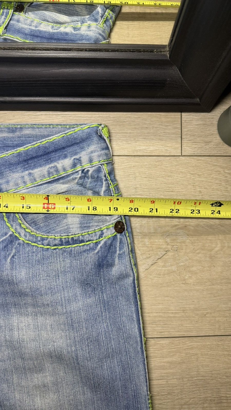 True Religion Y2K 2000s True Religion Billy SuperT 38 x 30 Acid Wash Denim Size US 38 / EU 54 - 6 Thumbnail