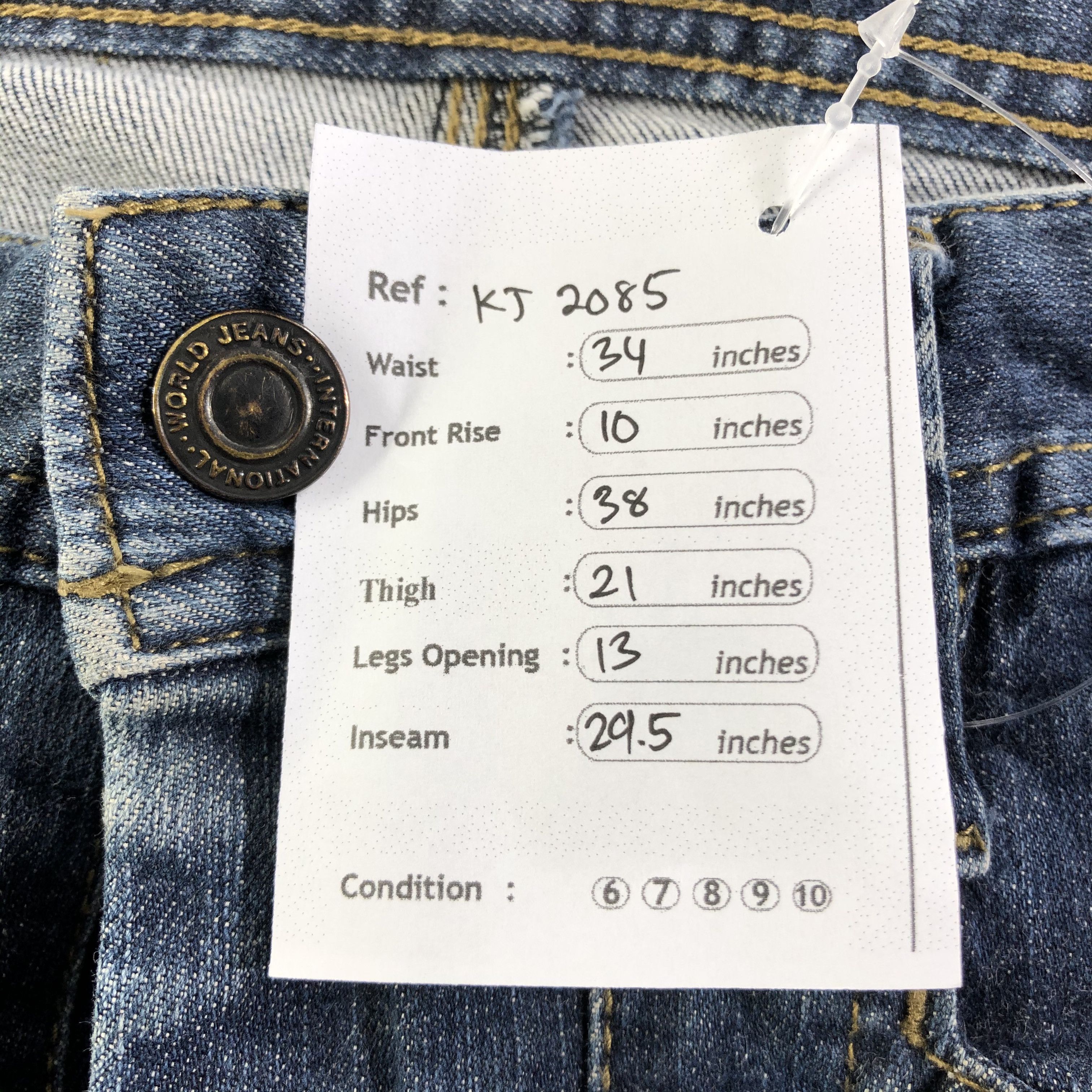 Japanese Brand Even River Multi Pocket Cargo Jeans KJ2085 Size US 34 / EU 50 - 10 Thumbnail