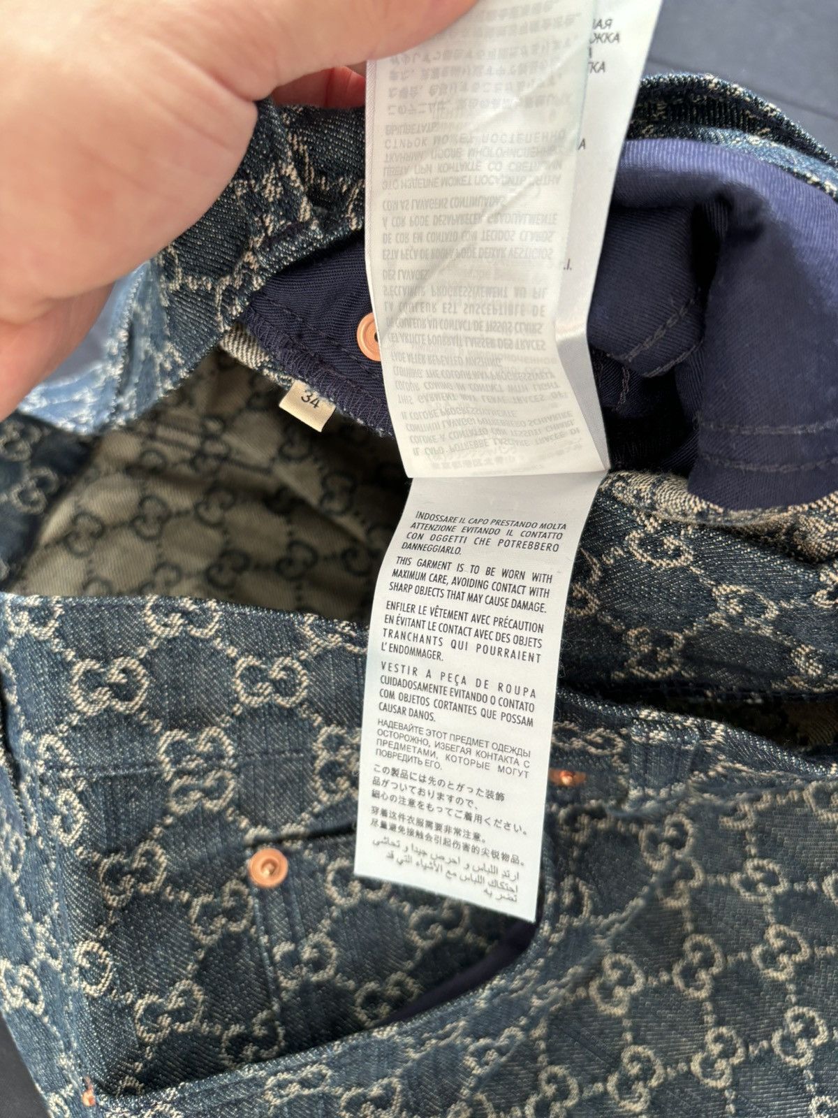 Gucci Gucci GG Jacquared Denim Jeans Size US 34 / EU 50 - 6 Thumbnail